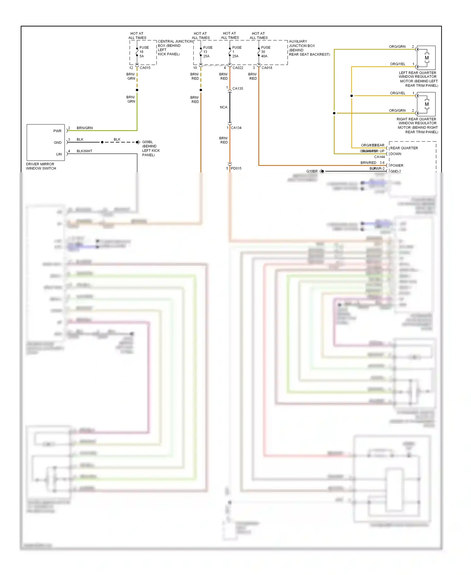 Jaguar XKR II facelift (2009-2011) computer data lines system wiring diagram  (36 of 50)