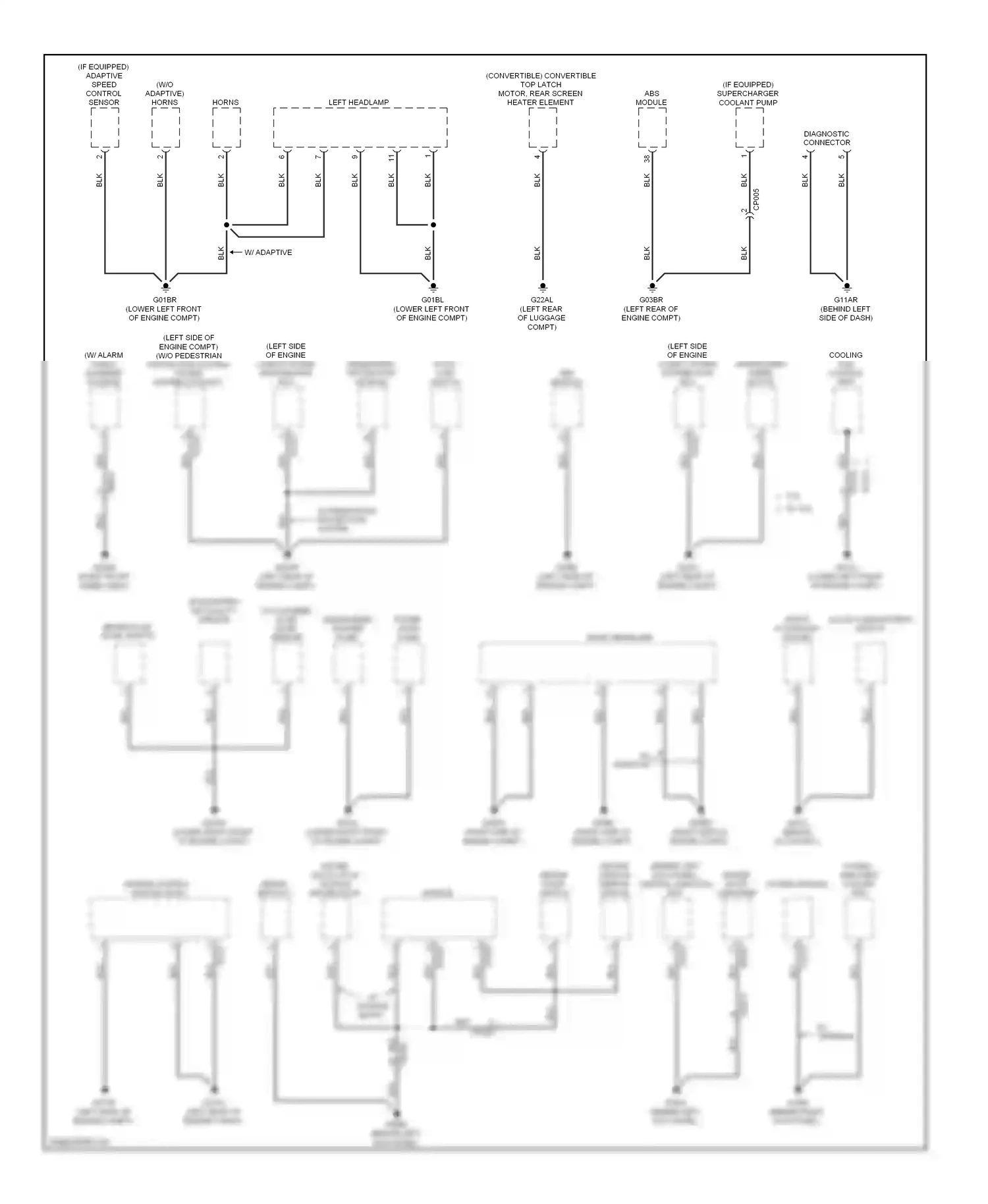 Jaguar XKR II facelift (2009-2011) engine control module (ecm) wiring diagram  (1 of 1)