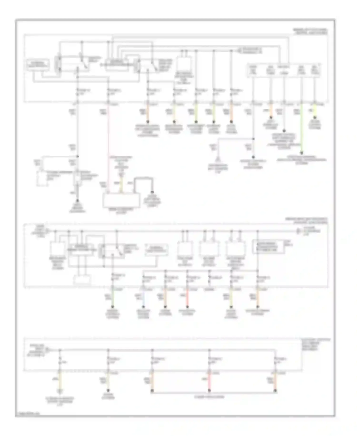 XKR Jaguar II (2006-2008): Power distribution circuit (2 of 2)