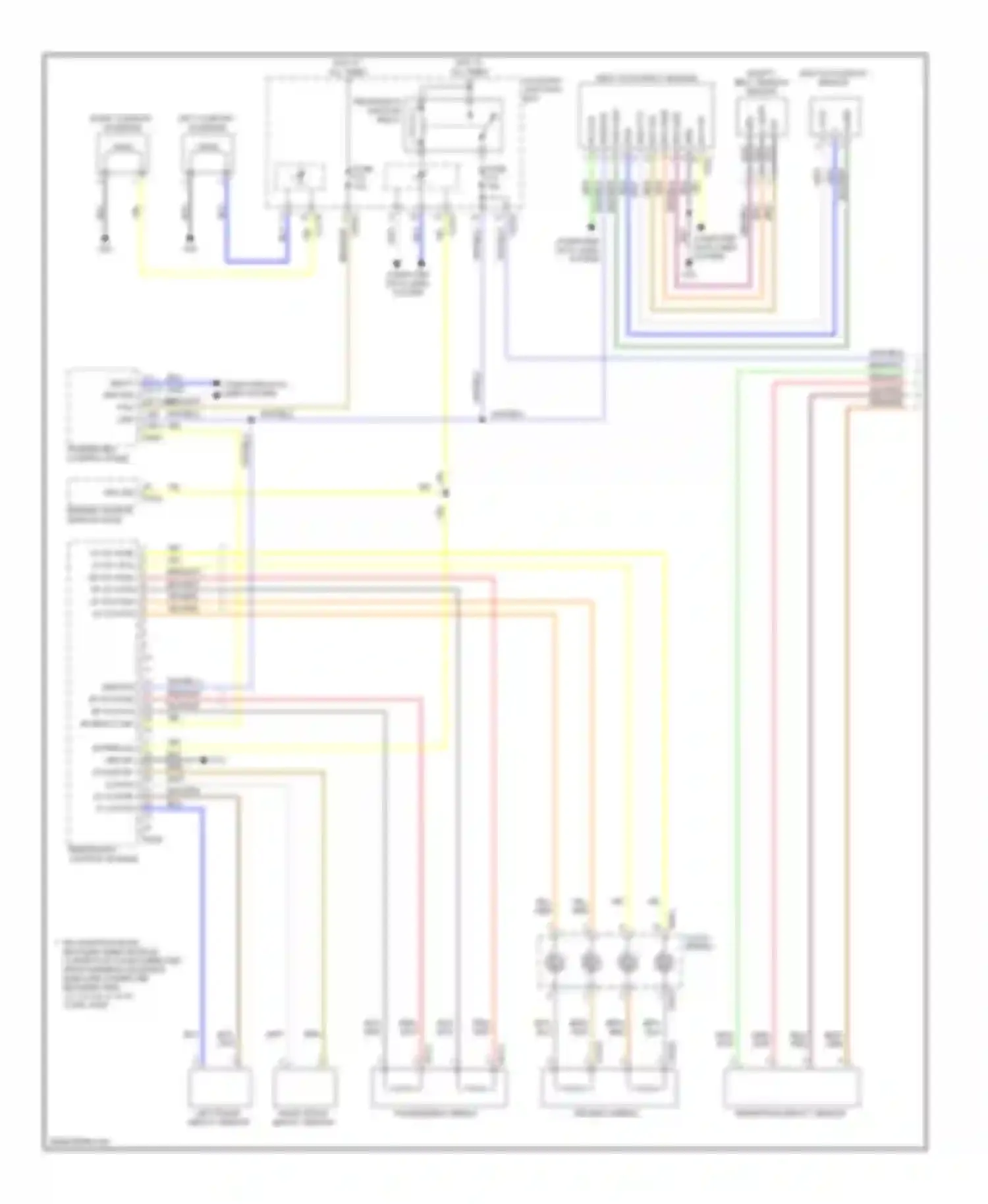 XKR Jaguar II (2006-2008): Supplemental restraints circuit (1 of 2)