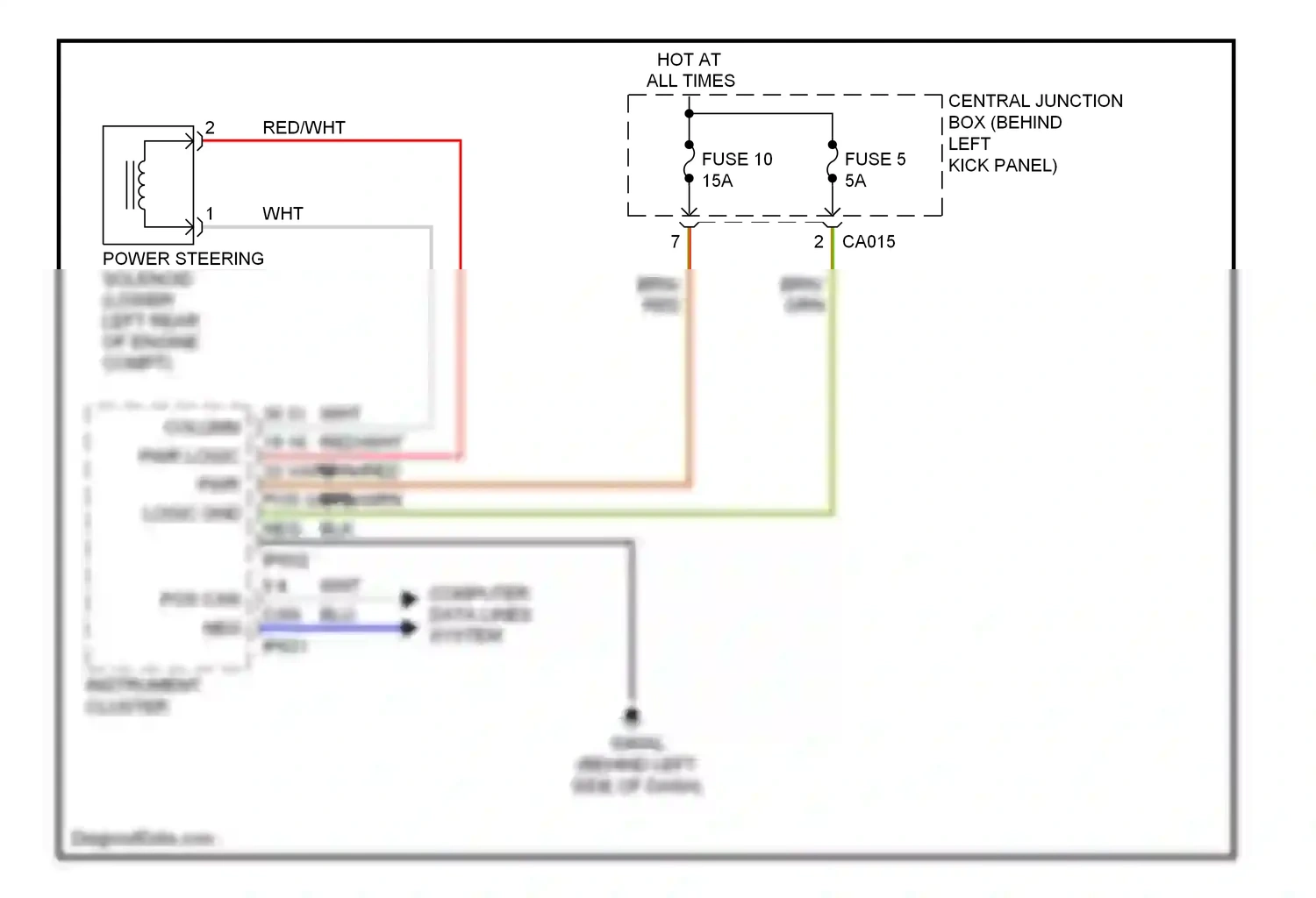Jaguar XKR II (2006-2008) computer data lines system wiring diagram  (13 of 46)