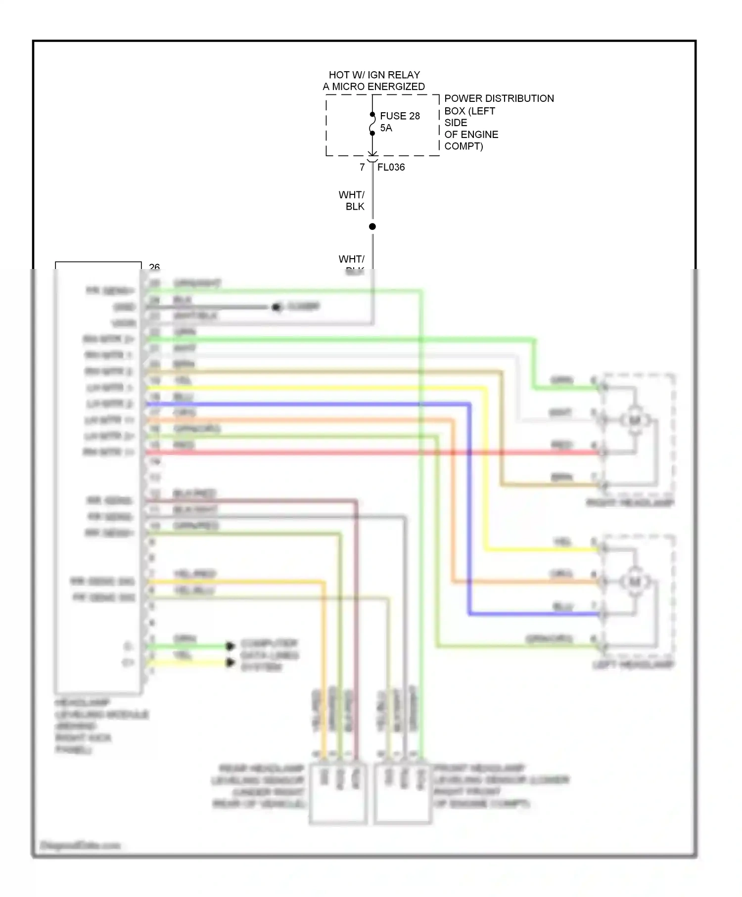 Jaguar XKR II (2006-2008) computer data lines system wiring diagram  (18 of 46)