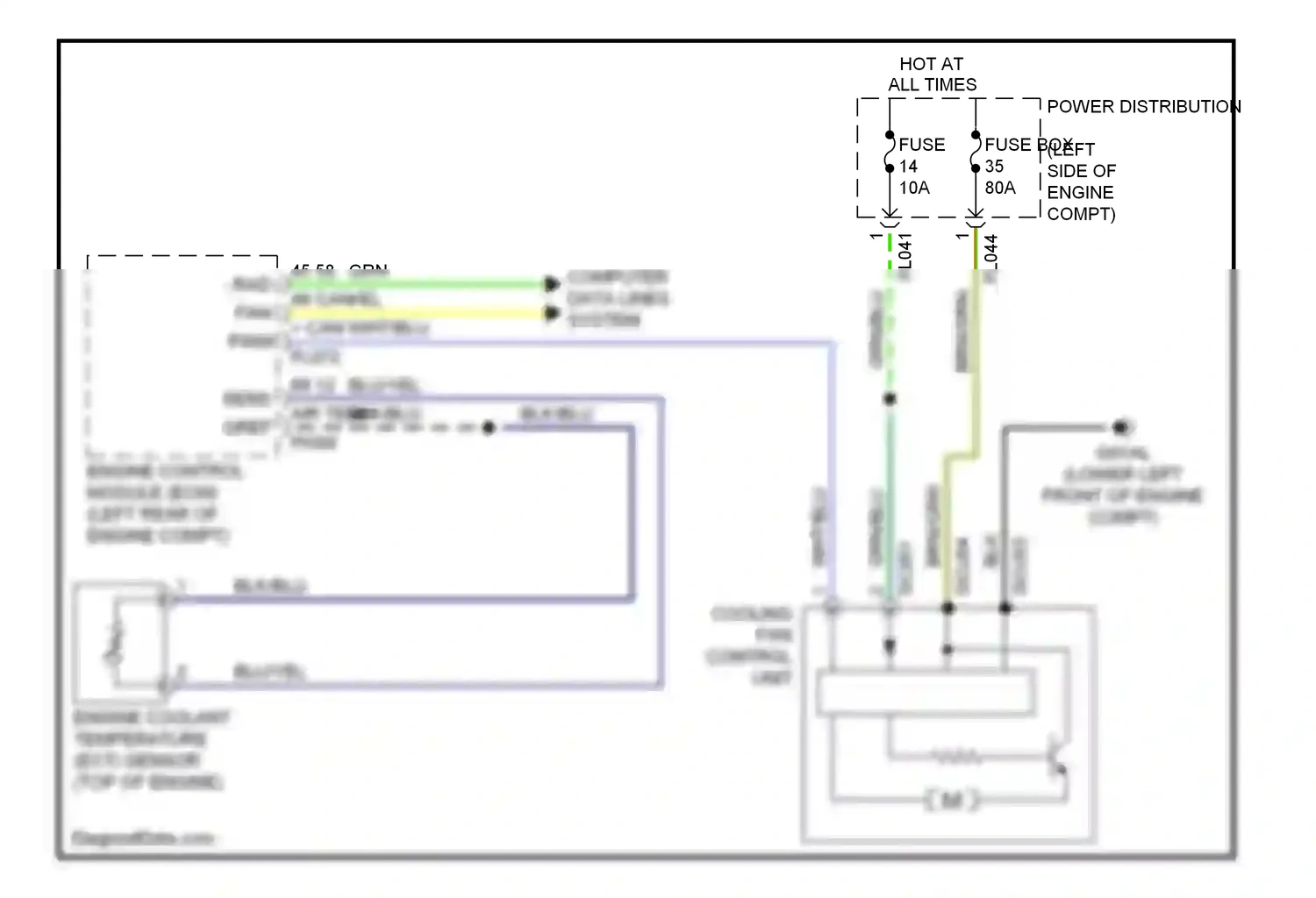 Jaguar XKR II (2006-2008) computer data lines system wiring diagram  (6 of 46)