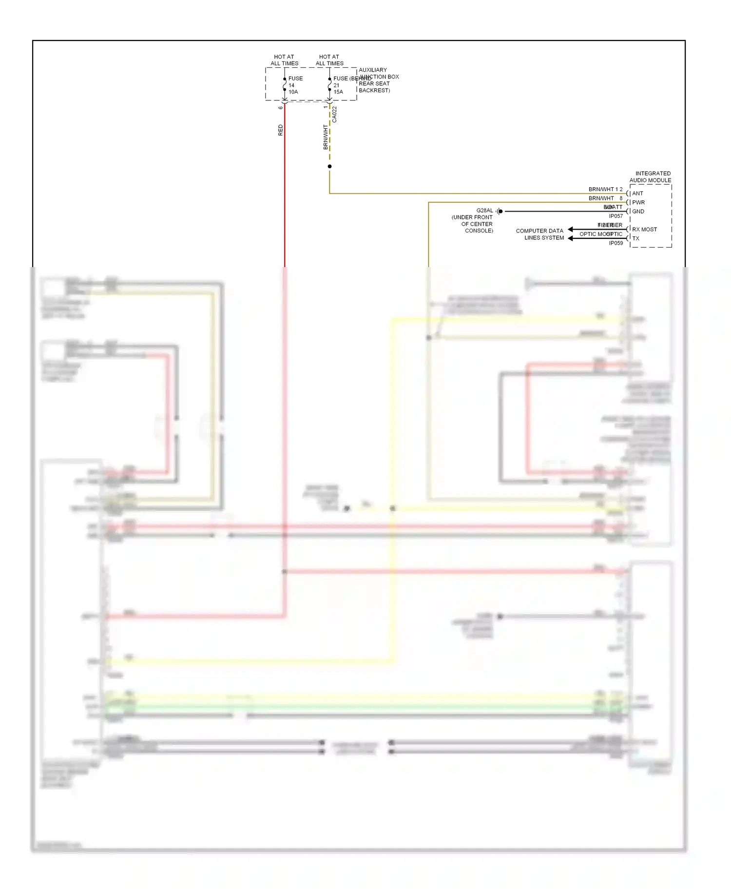 Jaguar XKR II (2006-2008) computer data lines system wiring diagram  (28 of 46)