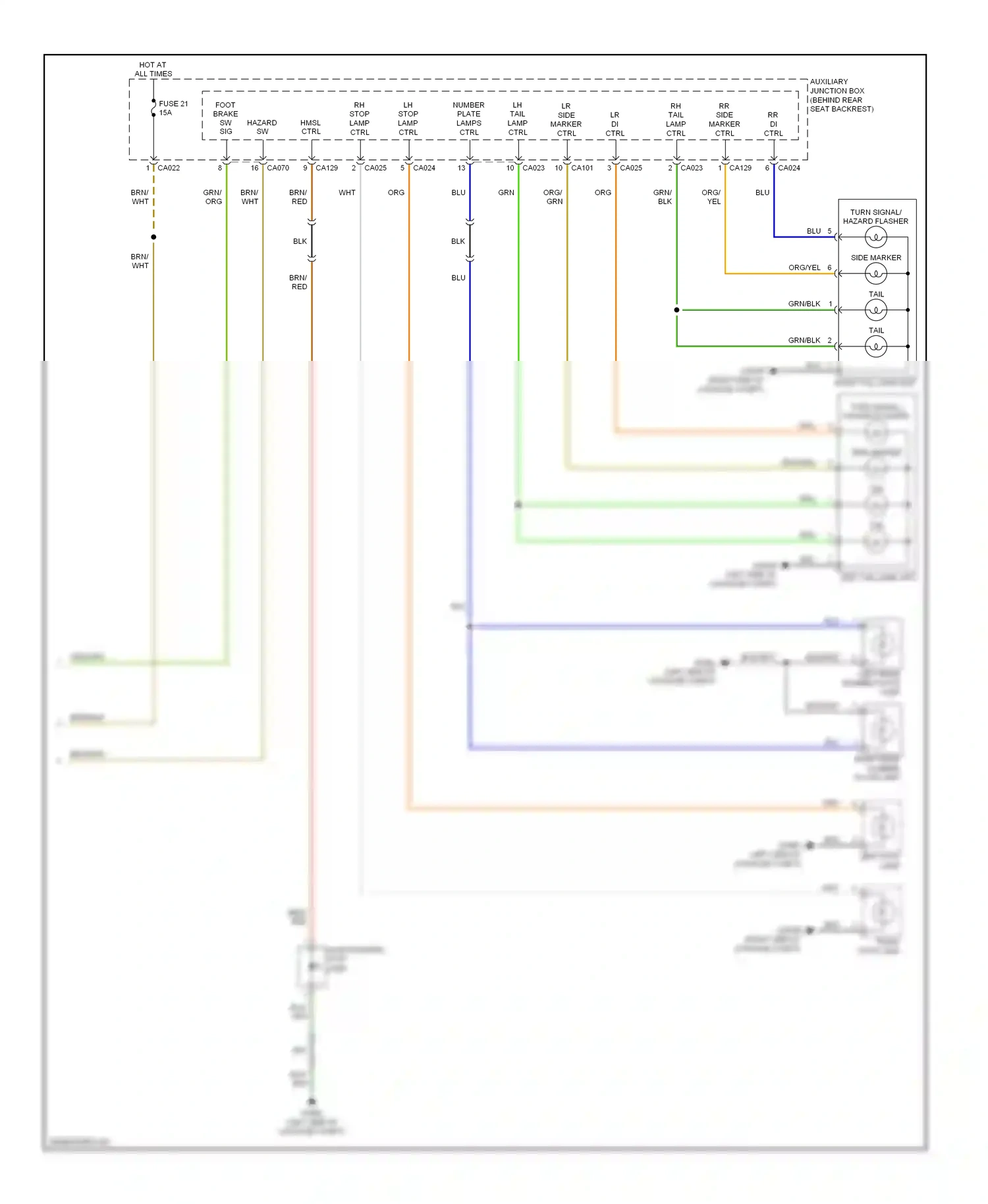 Jaguar XKR II (2006-2008) ctrl wiring diagram  (2 of 4)