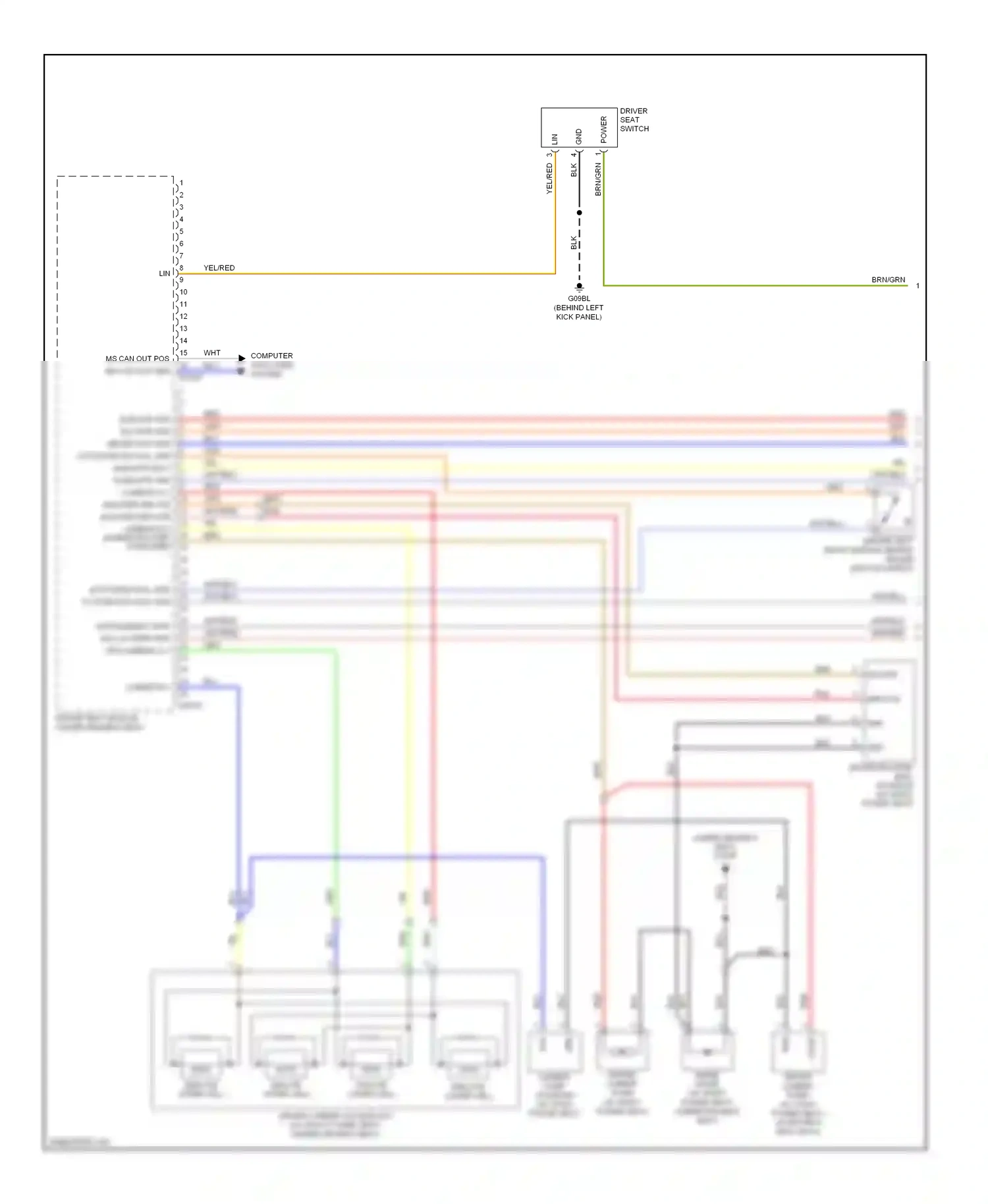 Jaguar XKR II (2006-2008) inline diode wiring diagram  (1 of 2)