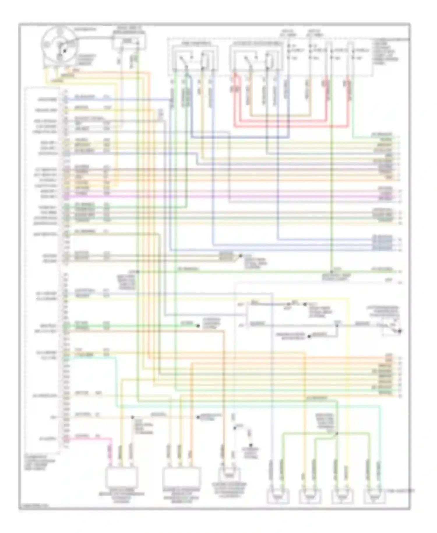 Cherokee Jeep II facelift (1997-2001): Wiring diagram engine performance 2.5ls (1 of 3)