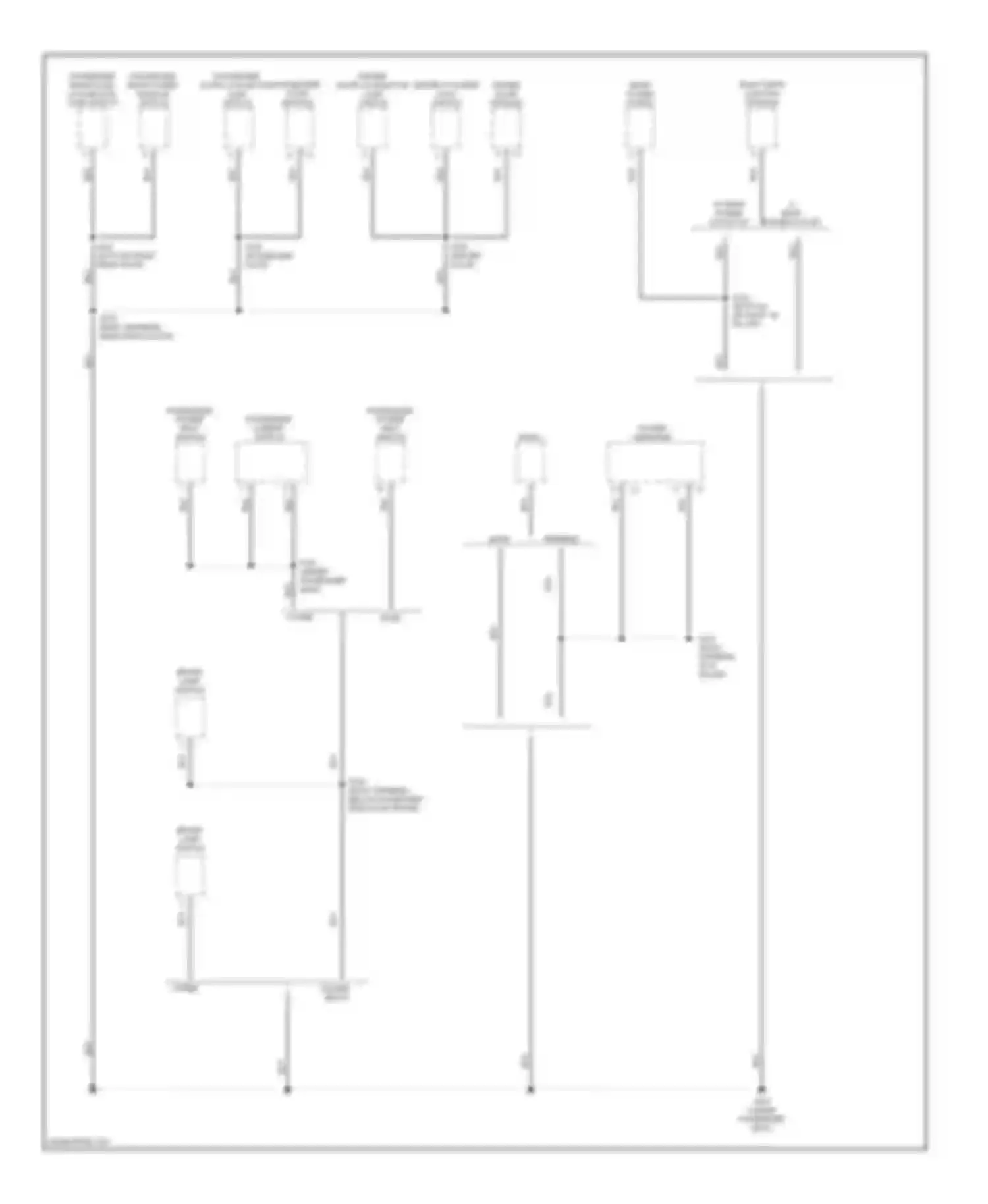 Cherokee Jeep II facelift (1997-2001): Ground distribution circuit (2 of 4)