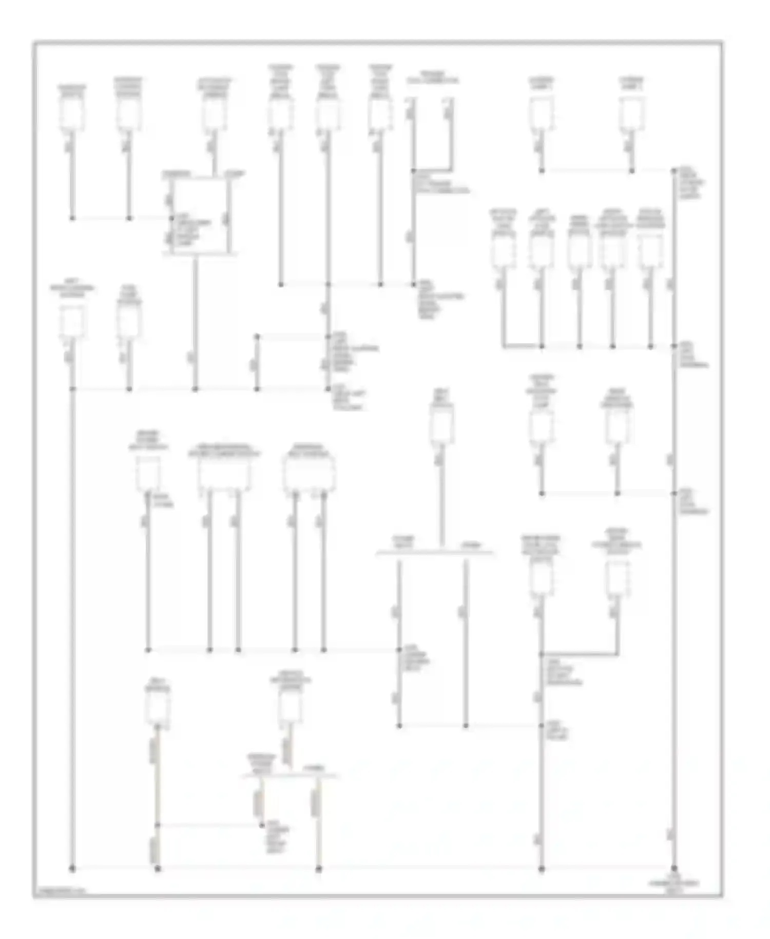 Cherokee Jeep II facelift (1997-2001): Ground distribution circuit (4 of 4)