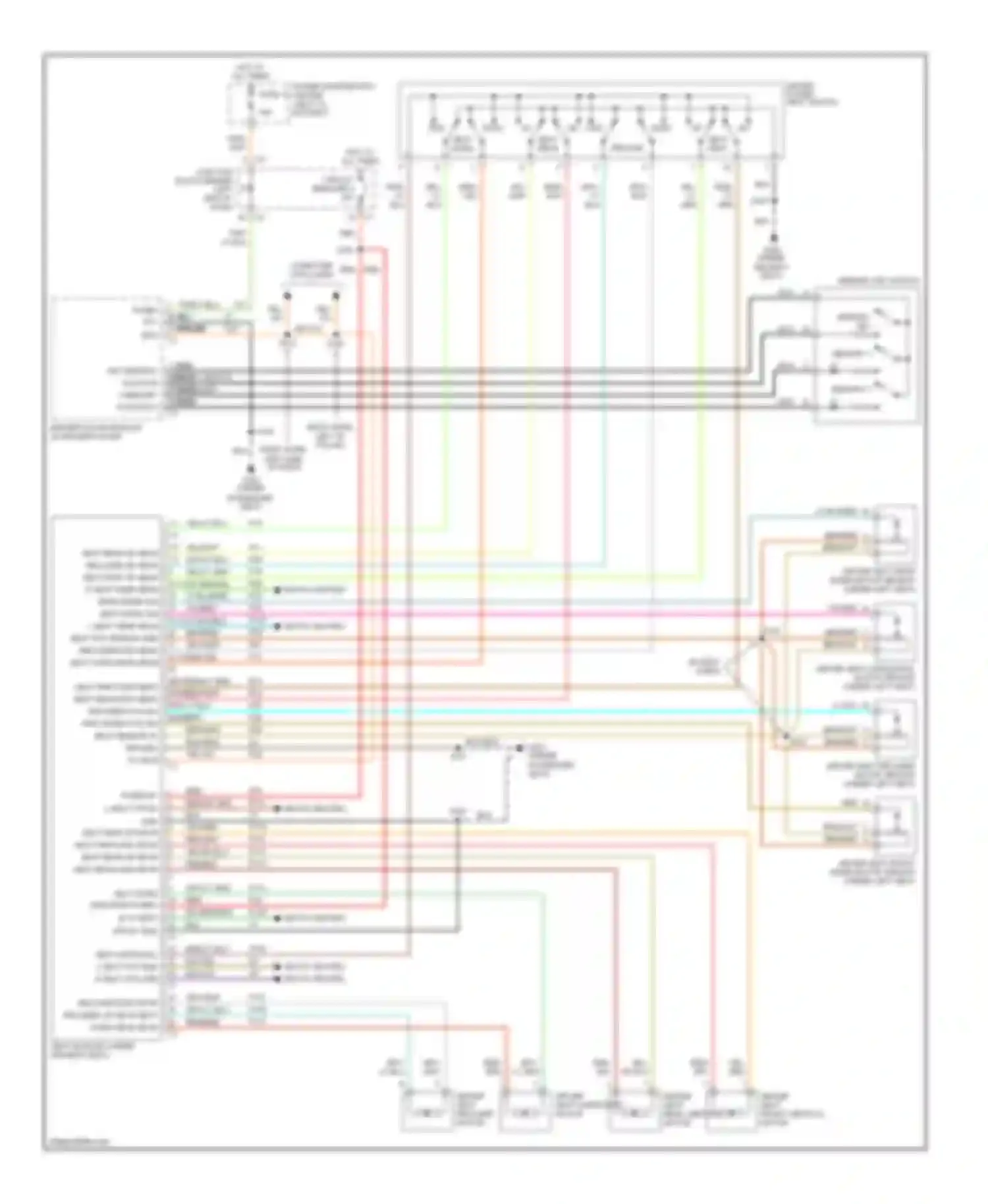 Wiring diagram ground pci bus for Jeep Cherokee II facelift (1997-2001) (1 of 1)