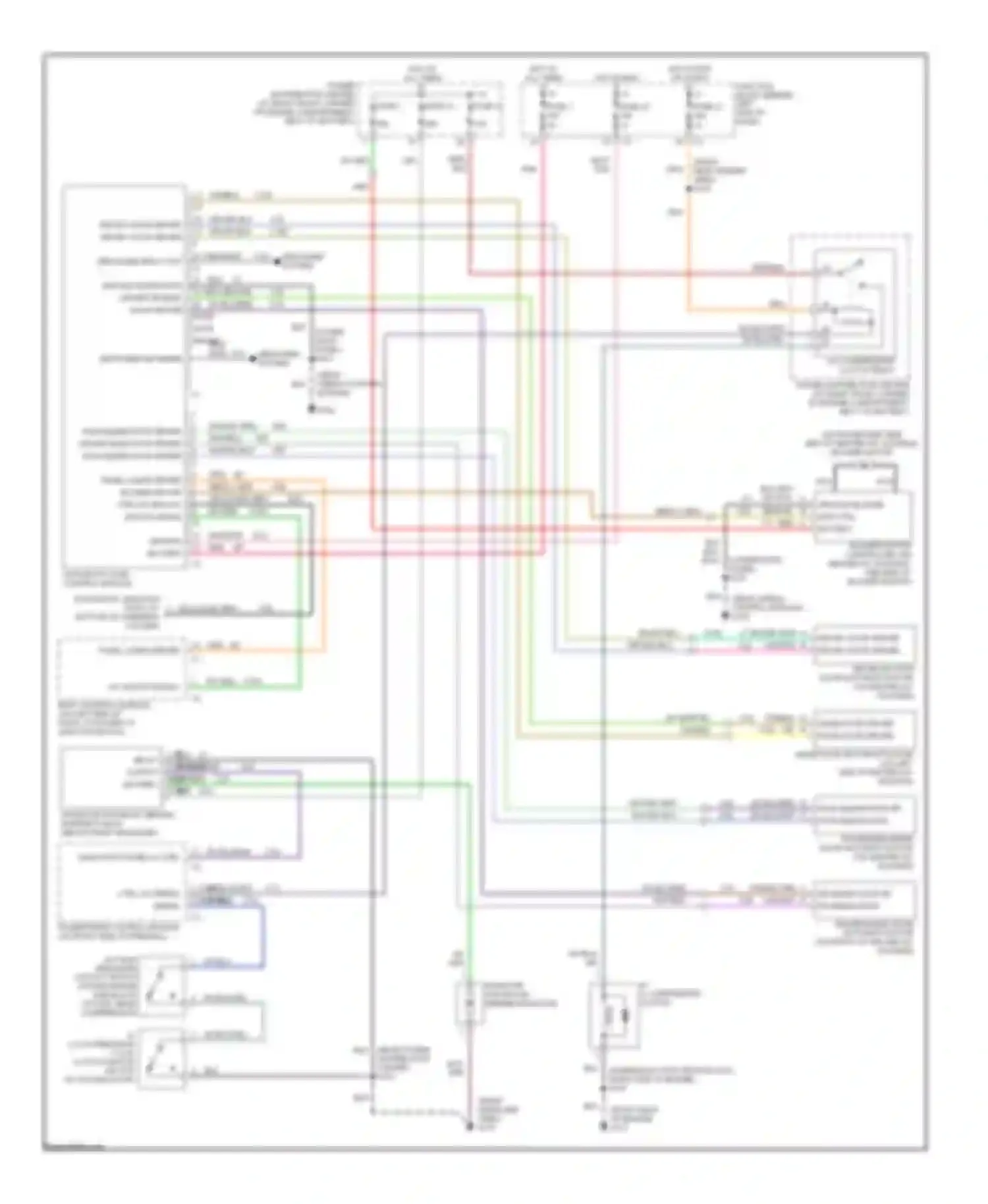 Wiring diagram hot in run for Jeep Cherokee II facelift (1997-2001) (1 of 7)