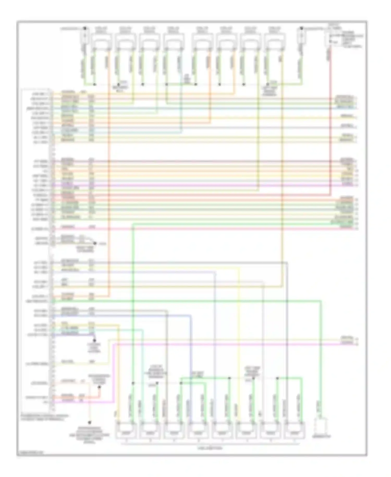 Wiring diagram transmission control system for Jeep Cherokee II facelift (1997-2001) (1 of 2)