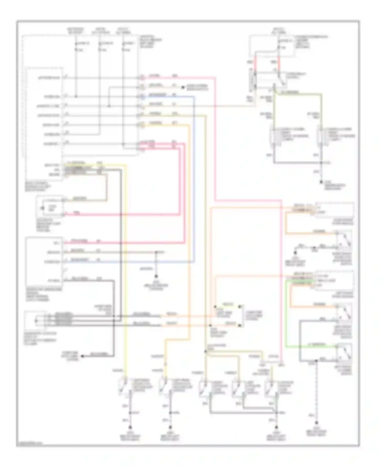 Wiring diagram vtss led for Jeep Cherokee II facelift (1997-2001) (1 of 1)