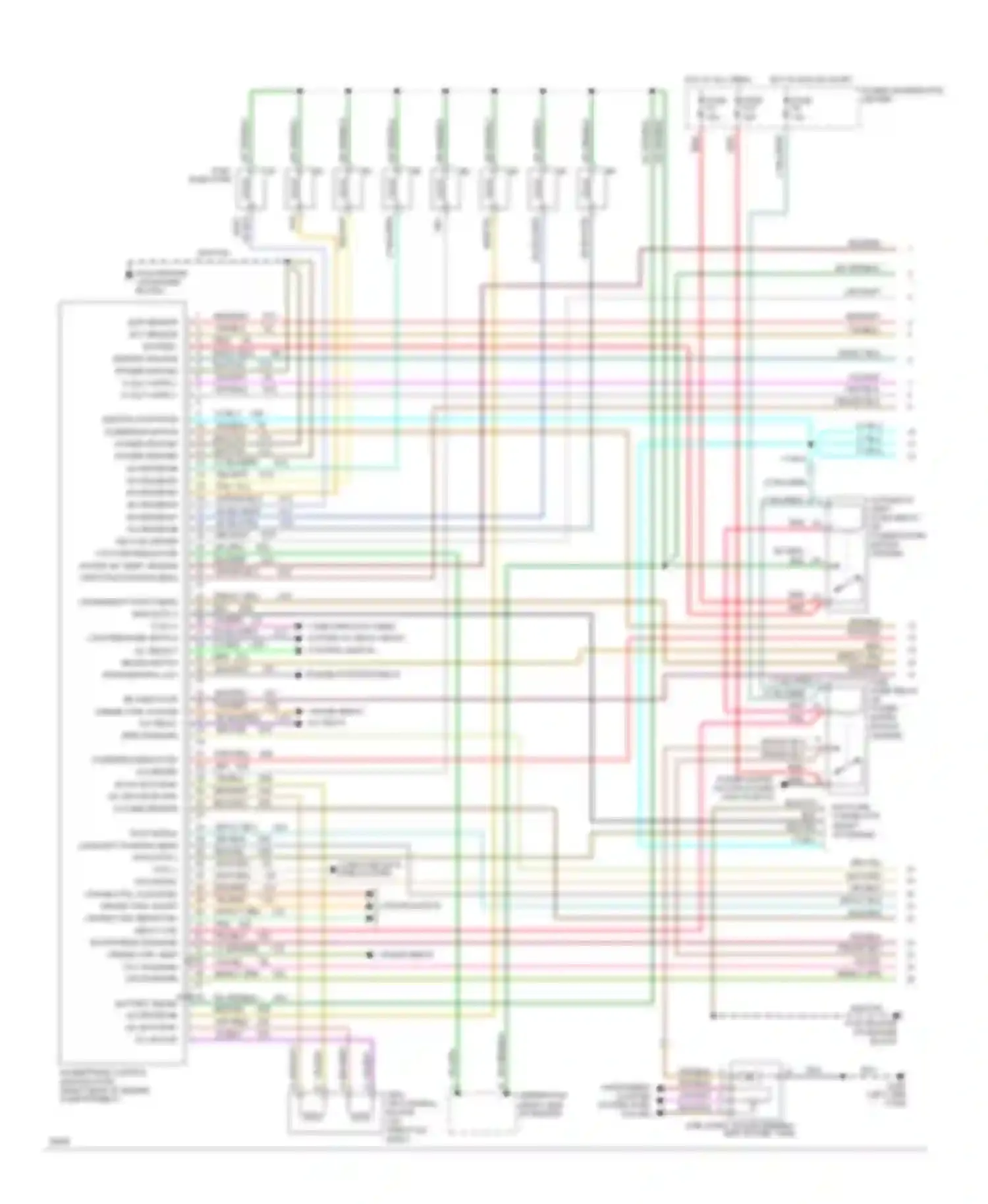 Cherokee Jeep II (1984-1996): Wiring diagram engine performance 5.2ls (1 of 2)