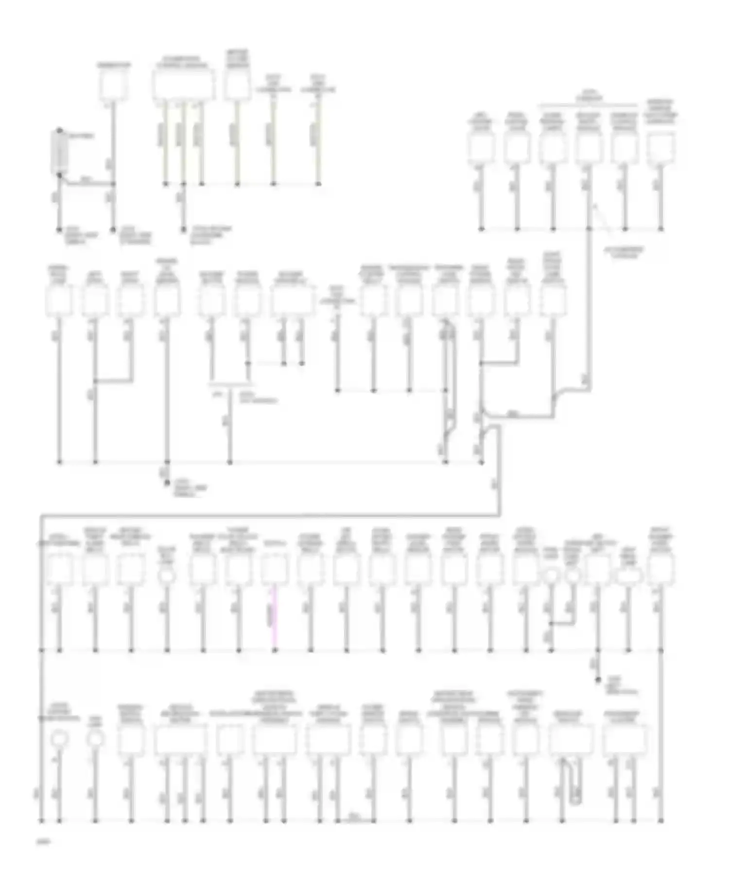 Cherokee Jeep II (1984-1996): Ground distribution circuit (1 of 2)