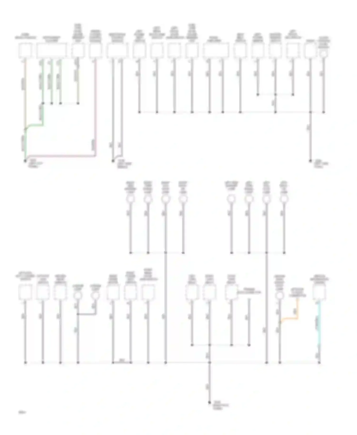 Cherokee Jeep II (1984-1996): Ground distribution circuit (2 of 2)