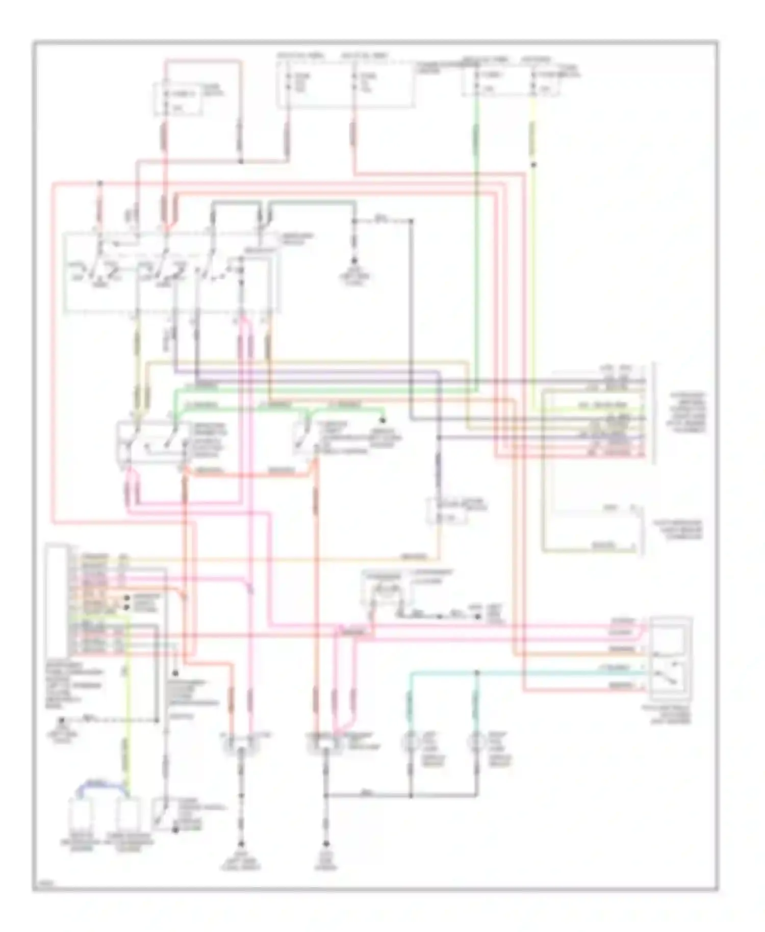 Cherokee Jeep II (1984-1996): Headlamps/fog lamps circuit
