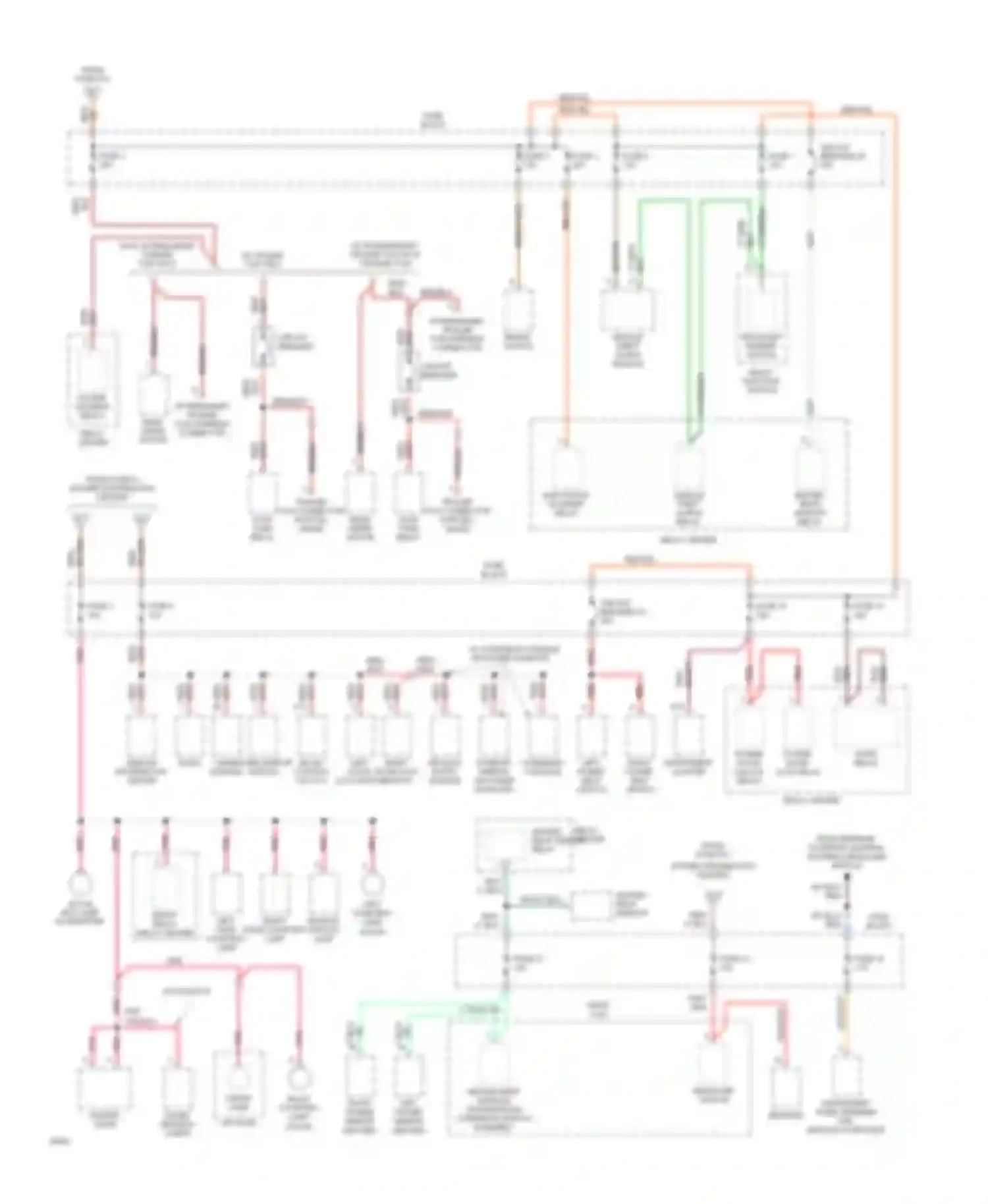 Cherokee Jeep II (1984-1996): Power distribution circuit (3 of 3)