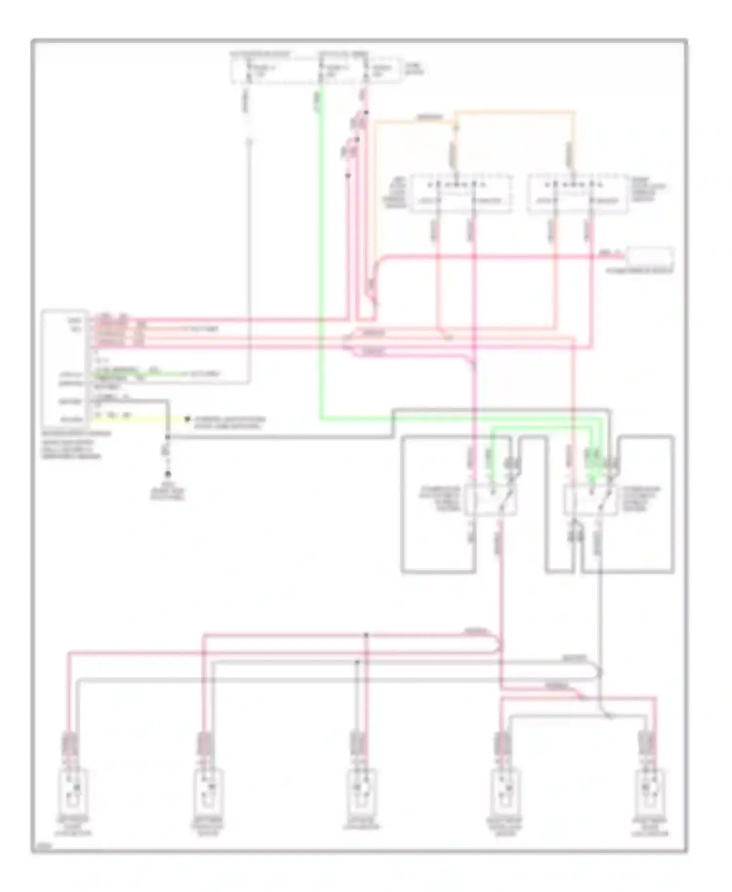 Cherokee Jeep II (1984-1996): Door lock & keyless entry circuit