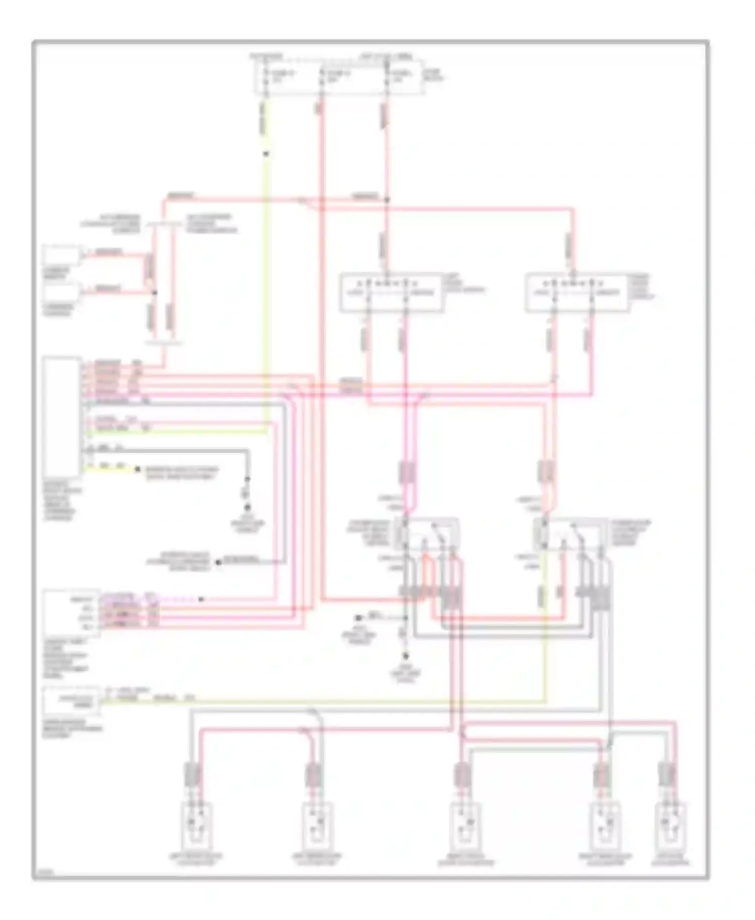 Cherokee Jeep II (1984-1996): Power door lock circuit