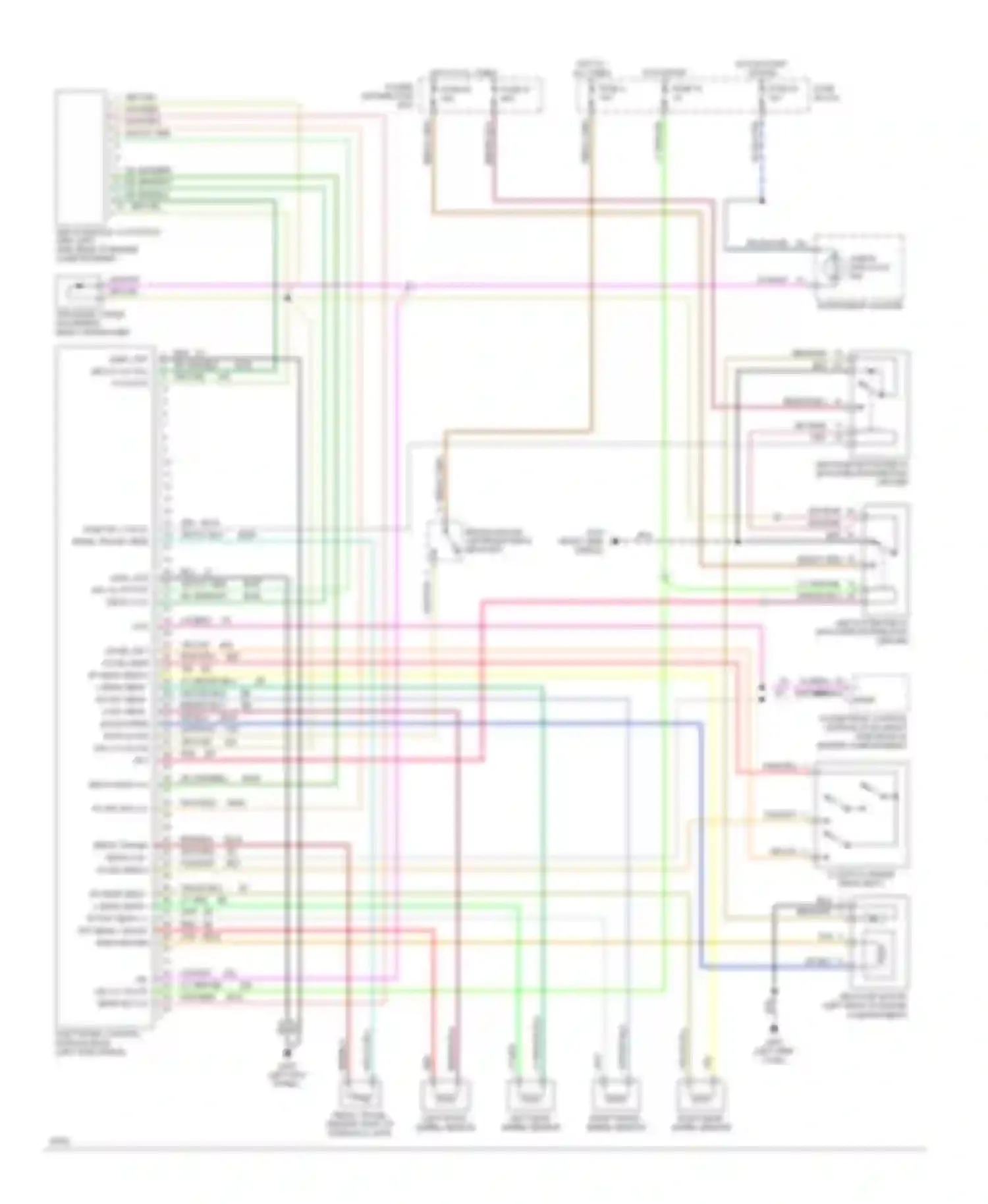 Wiring diagram left front wheel sensor for Jeep Cherokee II (1984-1996) (1 of 1)