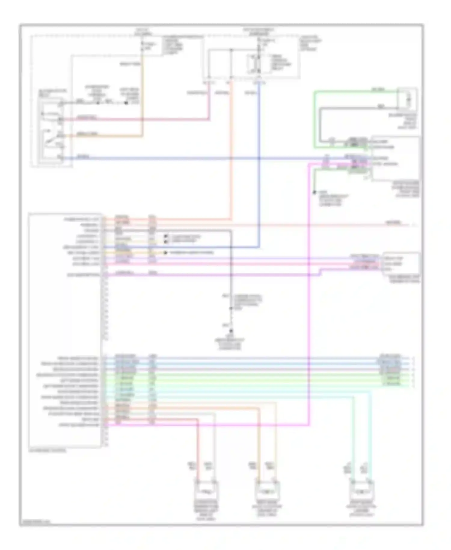 Cherokee Jeep III facelift (2004-2007): Automatic a/c circuit (1 of 2)