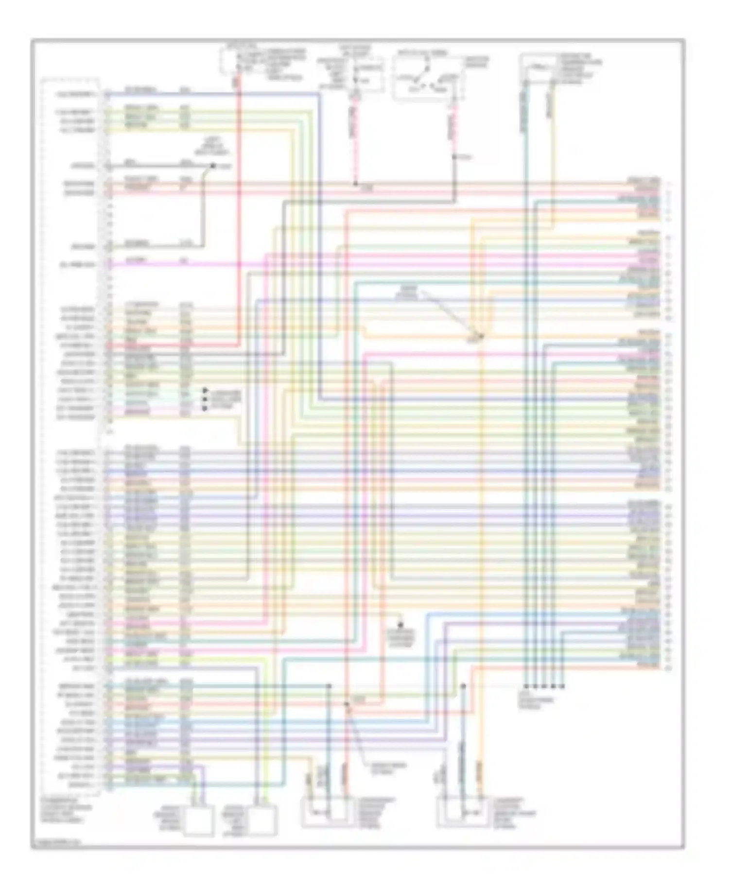 Cherokee Jeep III facelift (2004-2007): Wiring diagram engine performance 5.7l (1 of 6)