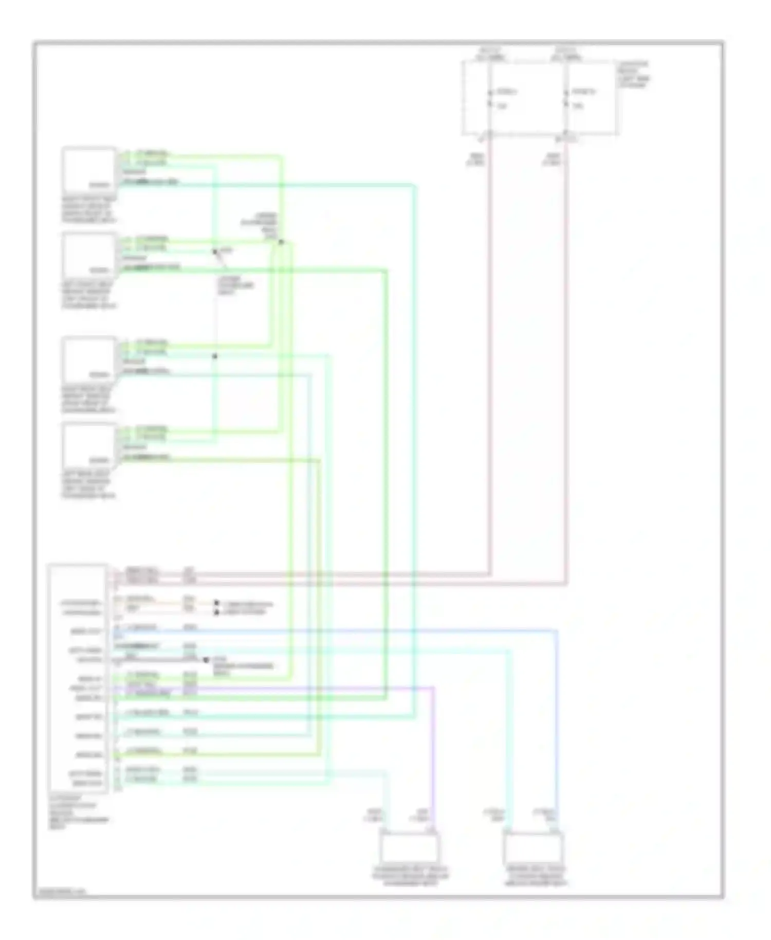 Cherokee Jeep III facelift (2004-2007): Supplemental restraints circuit (2 of 2)