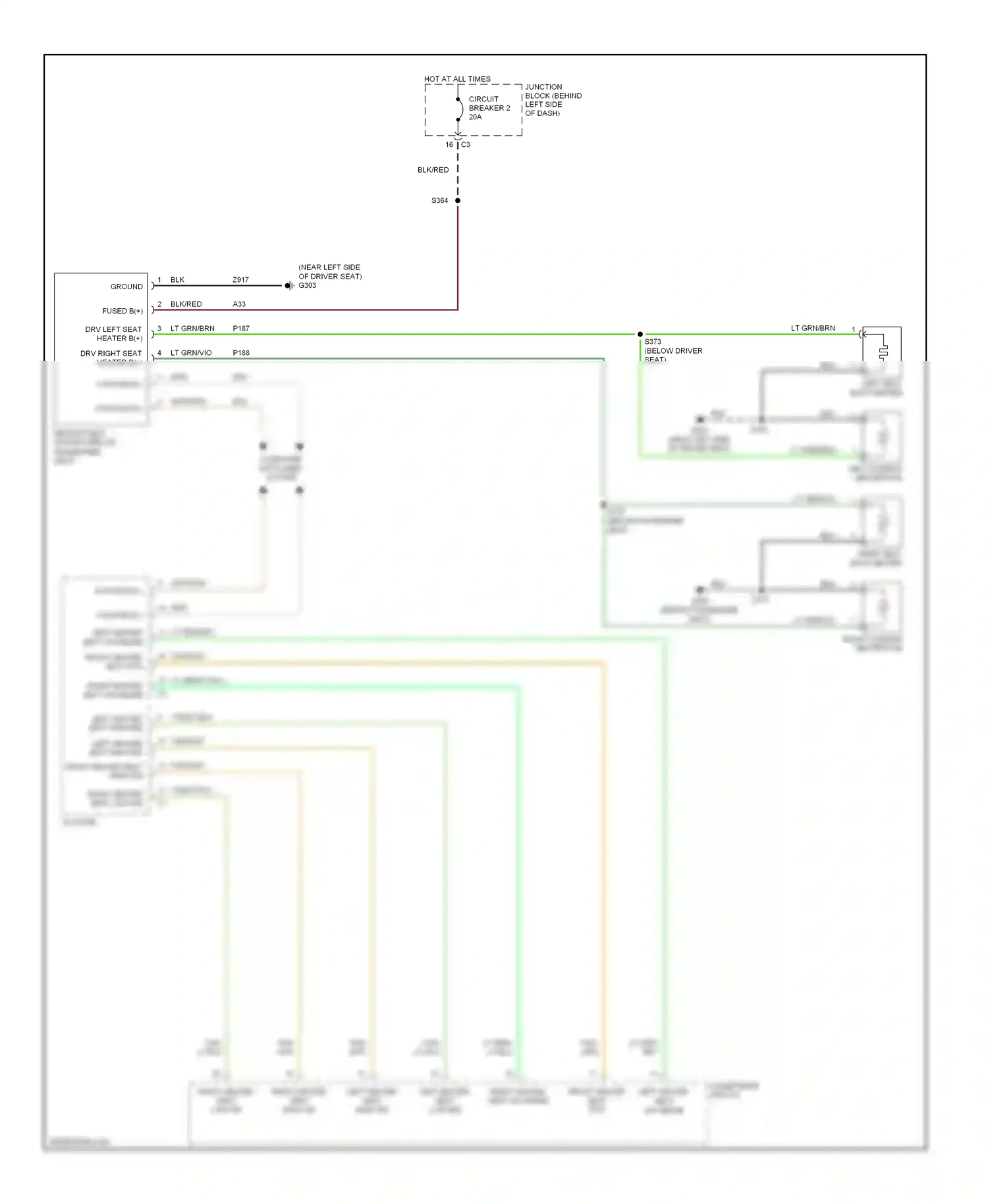 Jeep Cherokee III facelift (2004-2007) computer data lines system wiring diagram  (14 of 34)