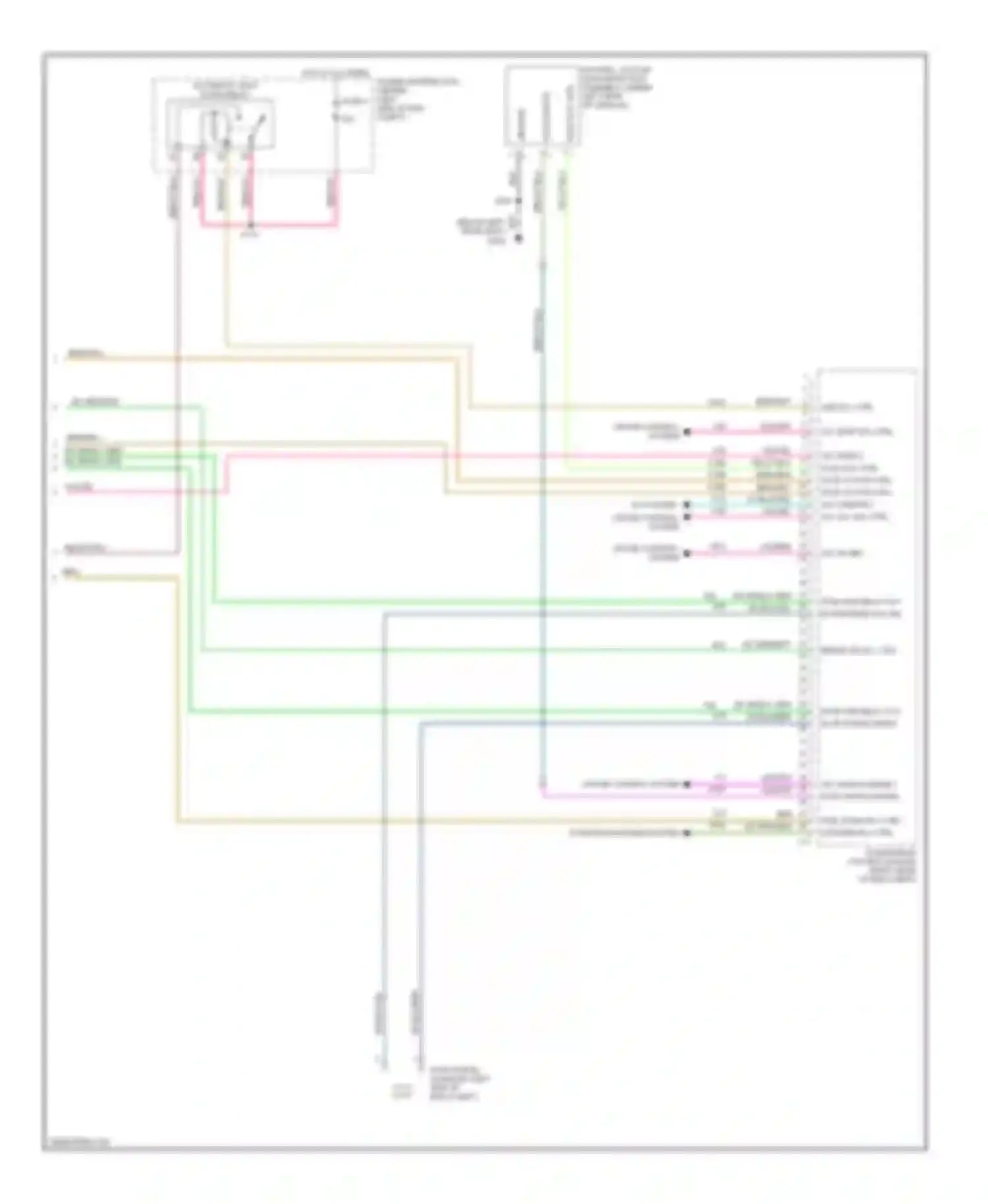 Wiring diagram cruise control system for Jeep Cherokee III facelift (2004-2007) (1 of 3)