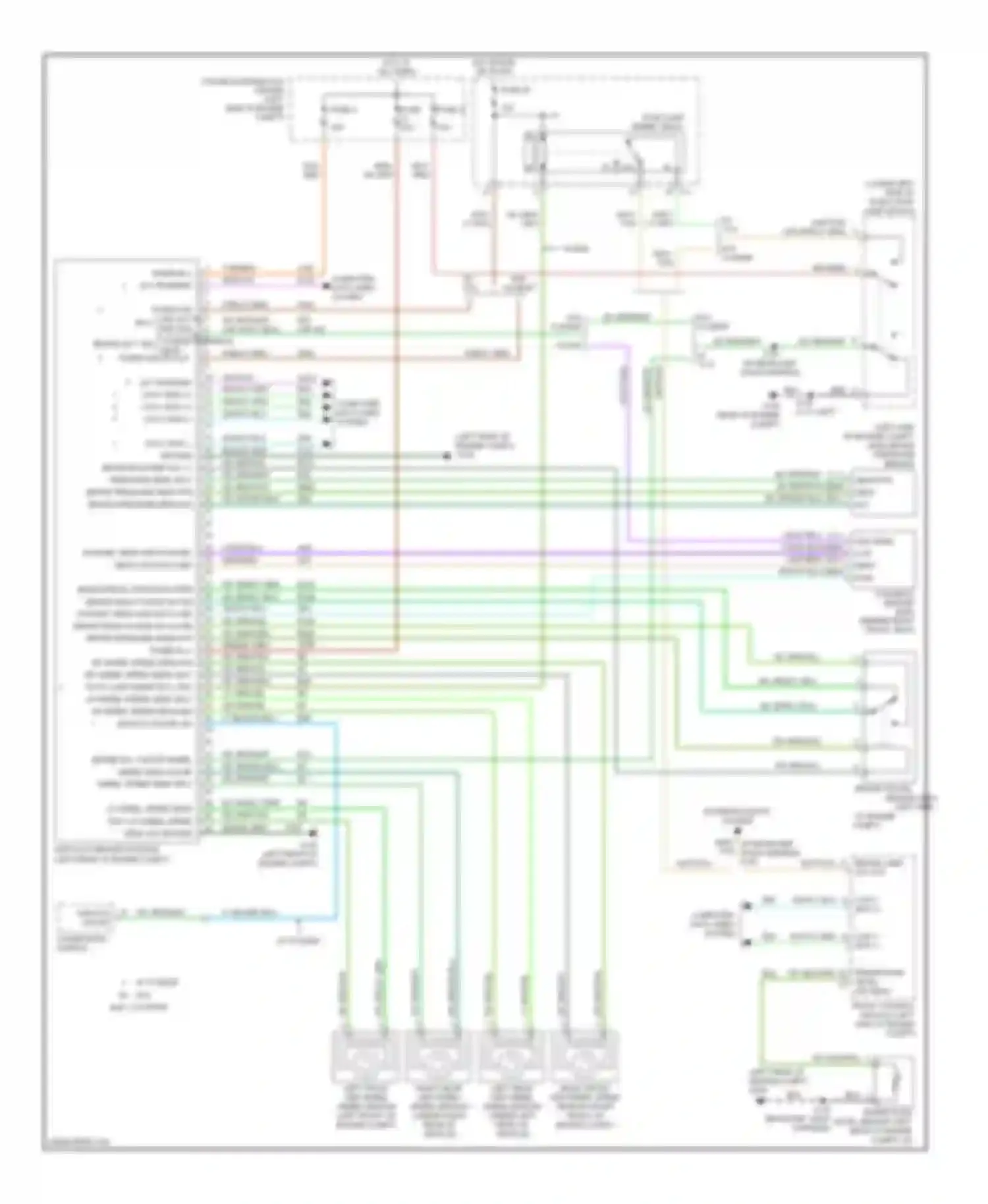 Wiring diagram fuse 4 for Jeep Cherokee III facelift (2004-2007) (1 of 3)