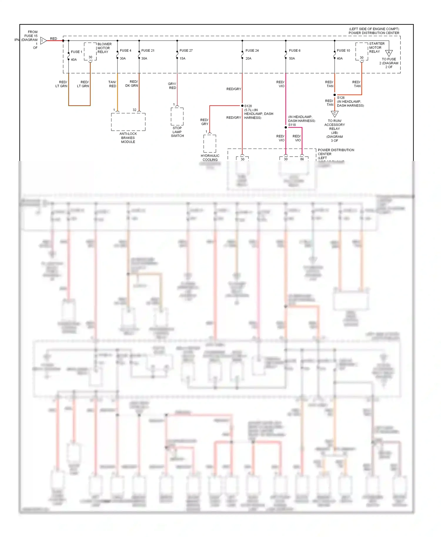 Jeep Cherokee III facelift (2004-2007) memory wiring diagram  (1 of 1)