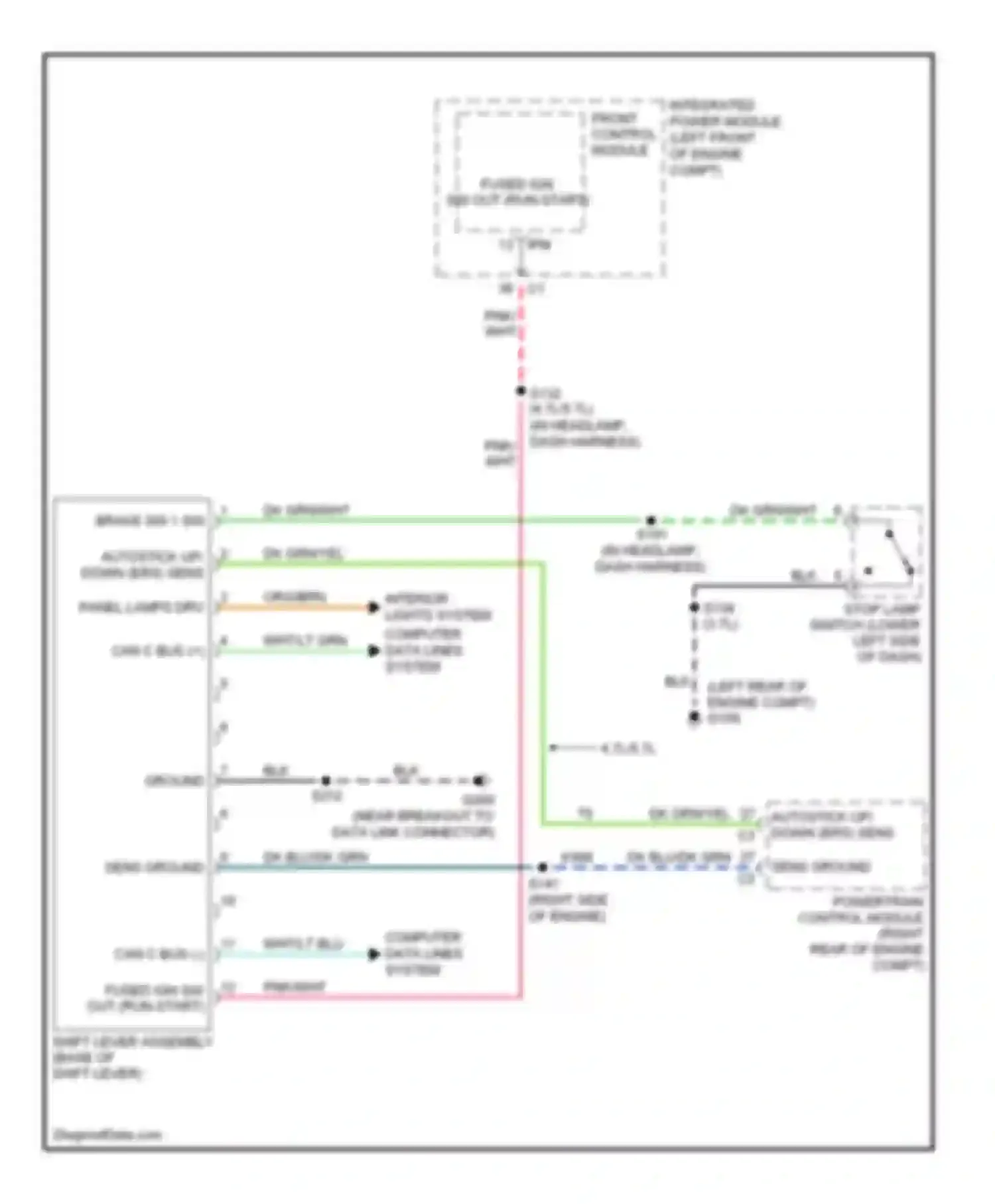 Wiring diagram sens ground for Jeep Cherokee III facelift (2004-2007) (4 of 4)