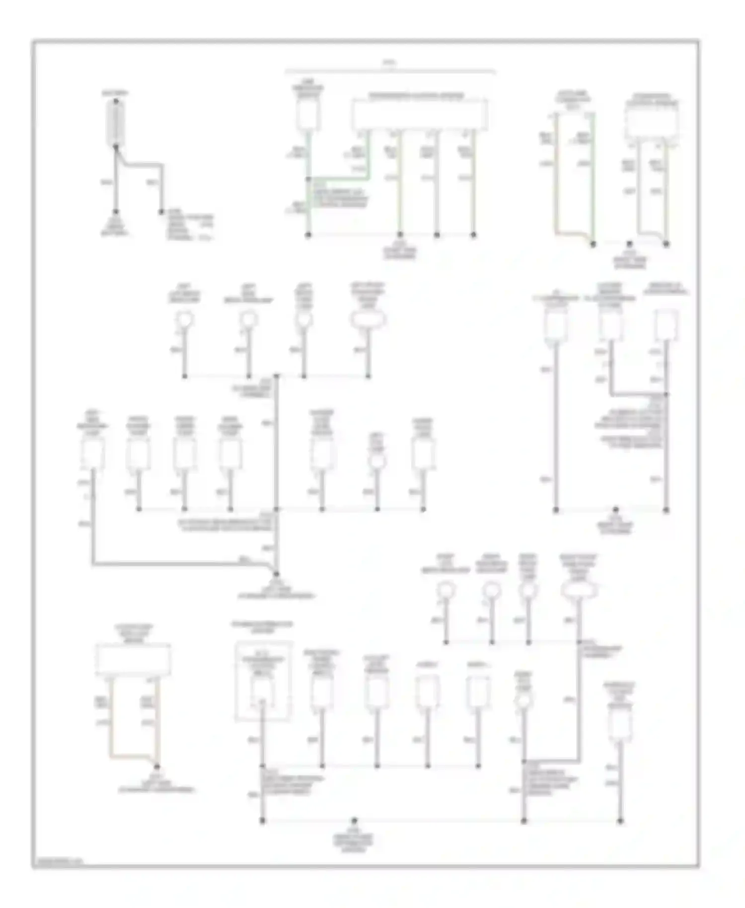 Cherokee Jeep III (2001-2004): Ground distribution circuit (1 of 4)