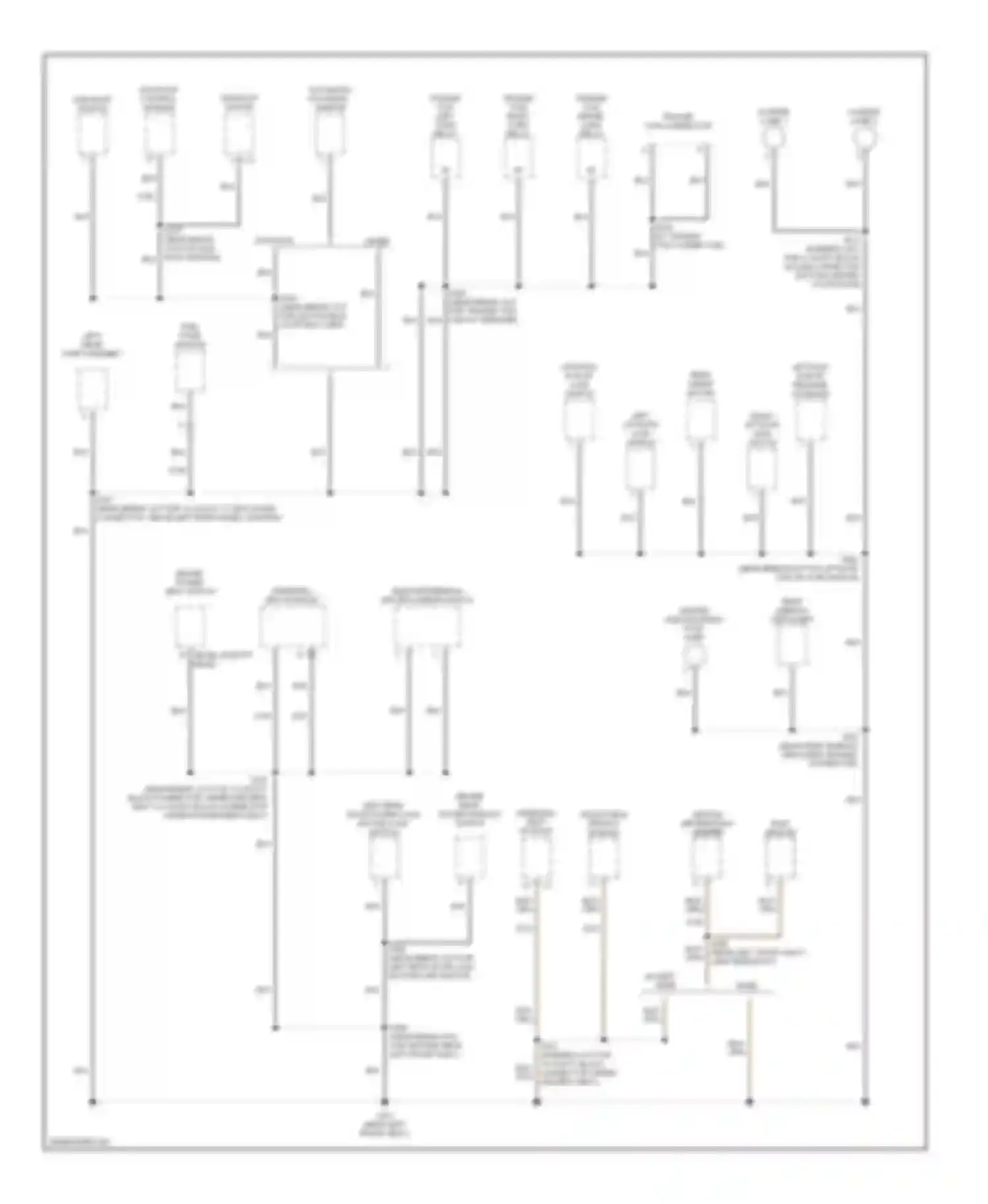 Cherokee Jeep III (2001-2004): Ground distribution circuit (2 of 4)