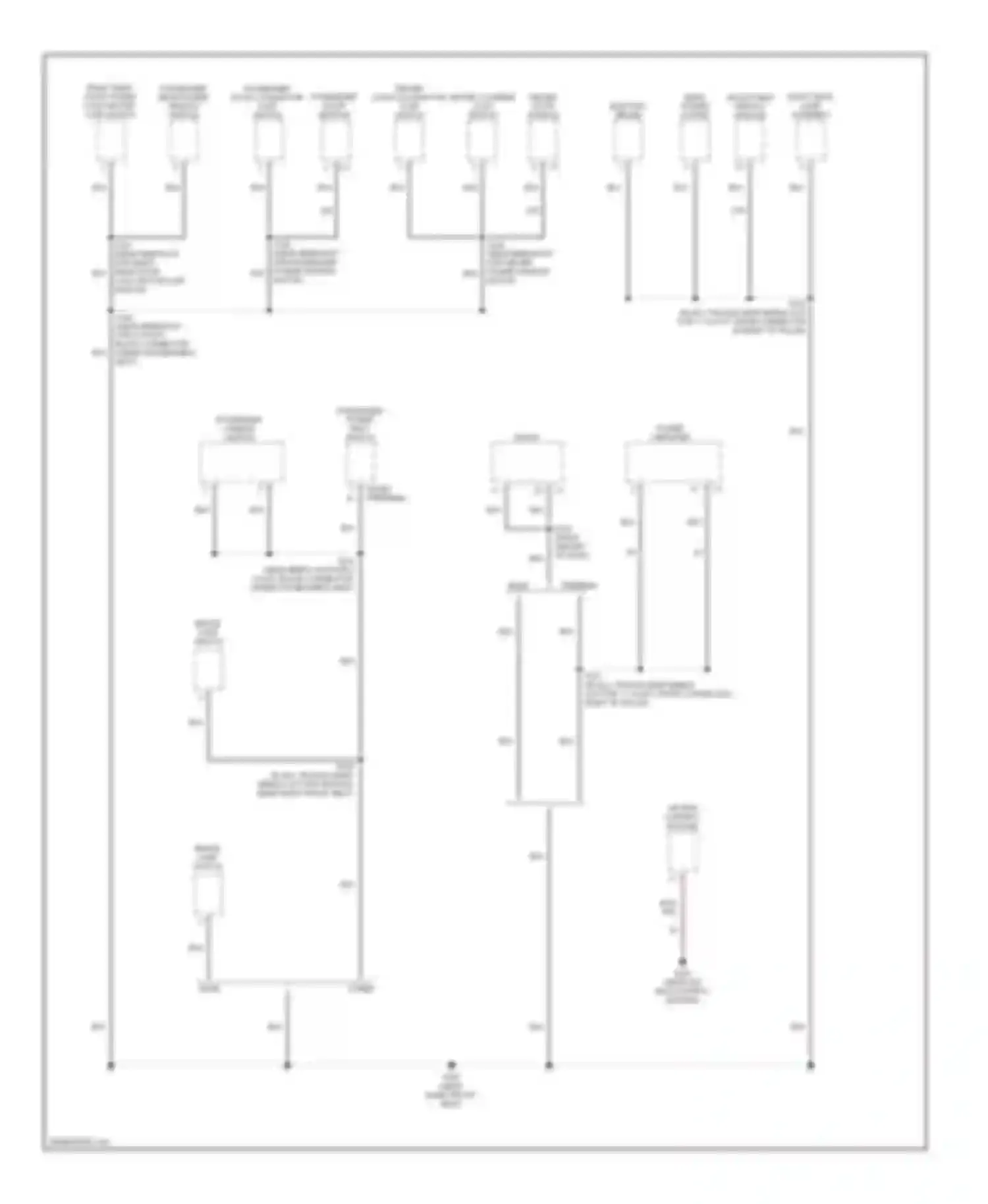 Cherokee Jeep III (2001-2004): Ground distribution circuit (3 of 4)