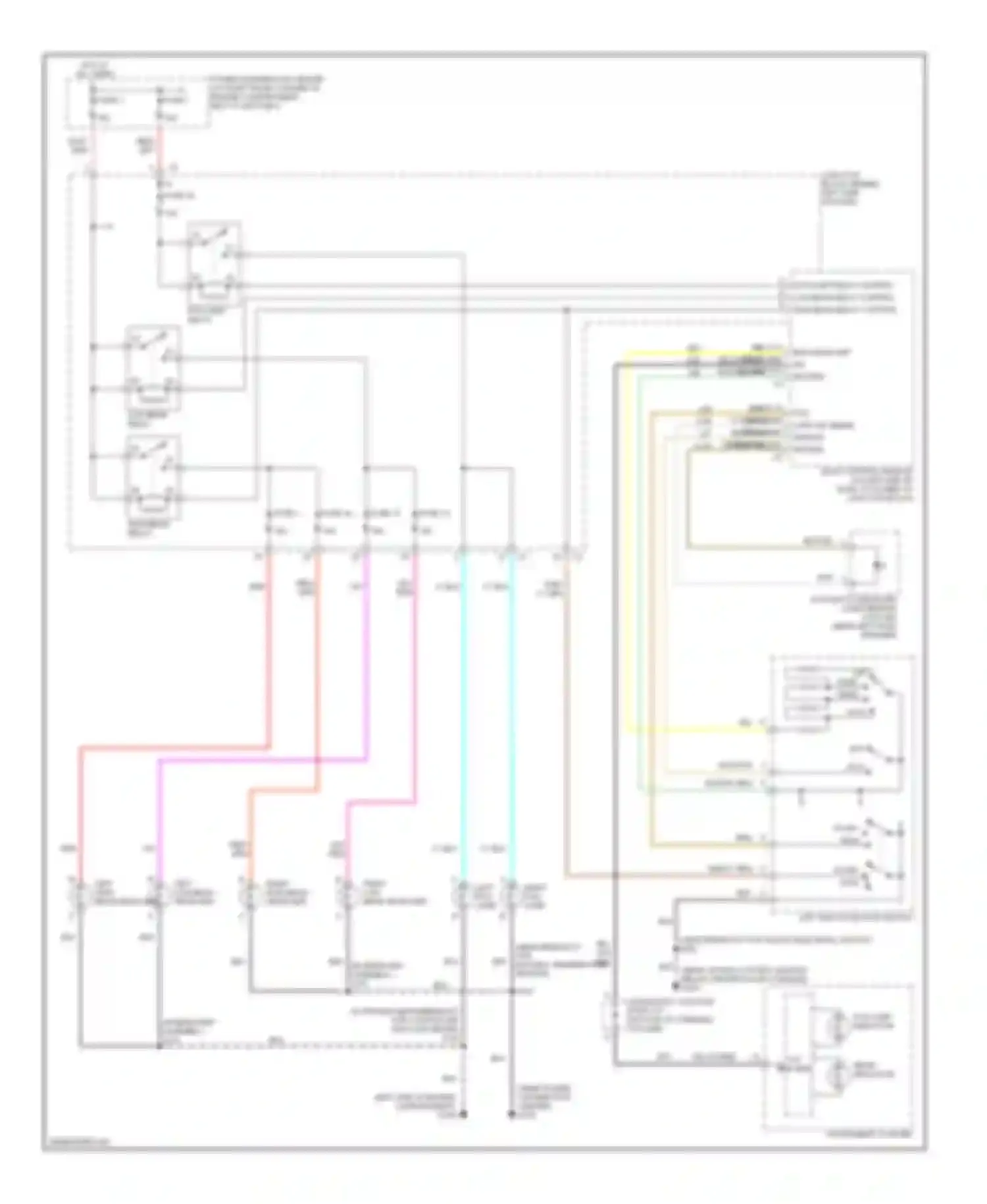 Cherokee Jeep III (2001-2004): Headlight circuit, without drl