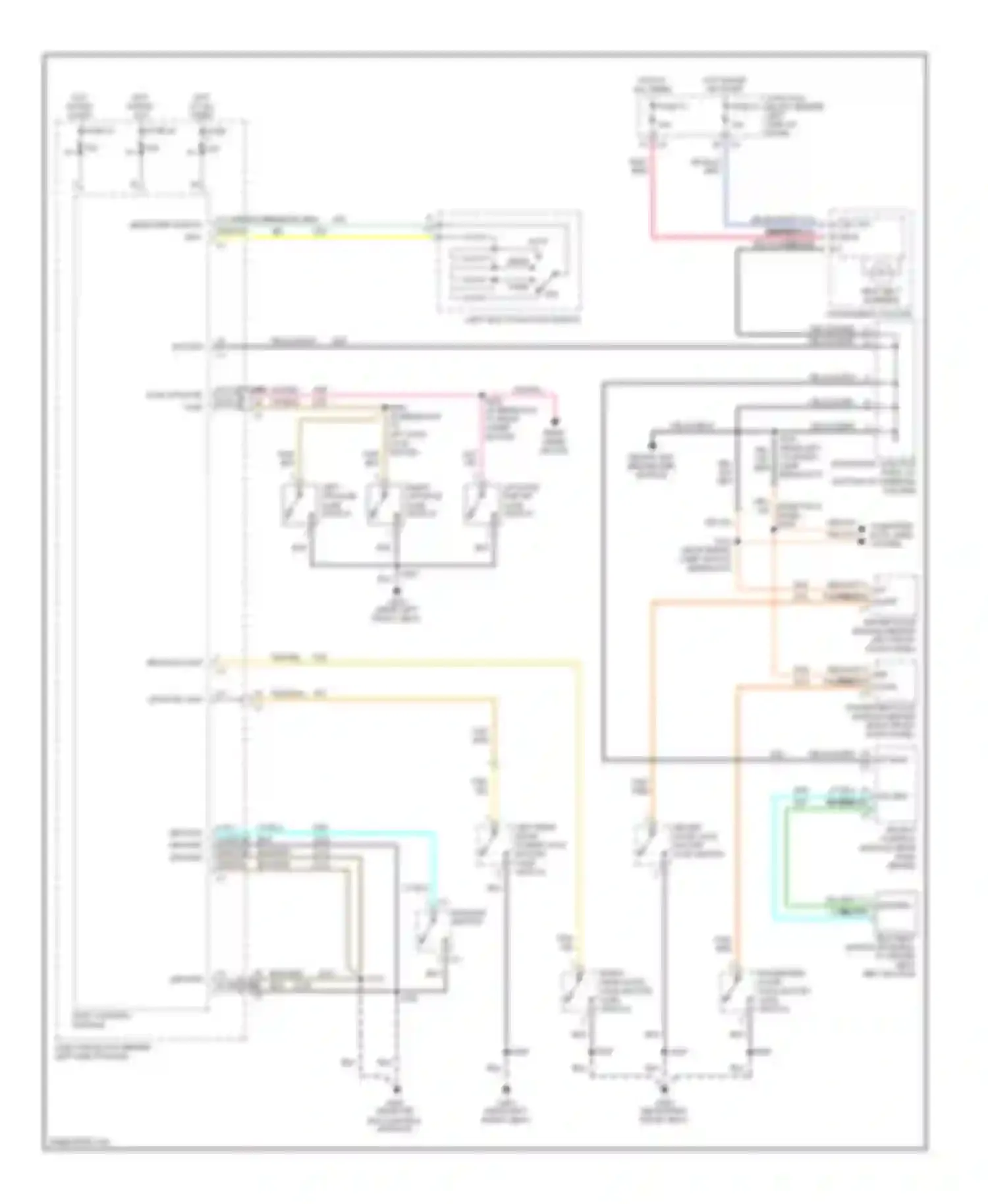 Cherokee Jeep III (2001-2004): Warning system circuits