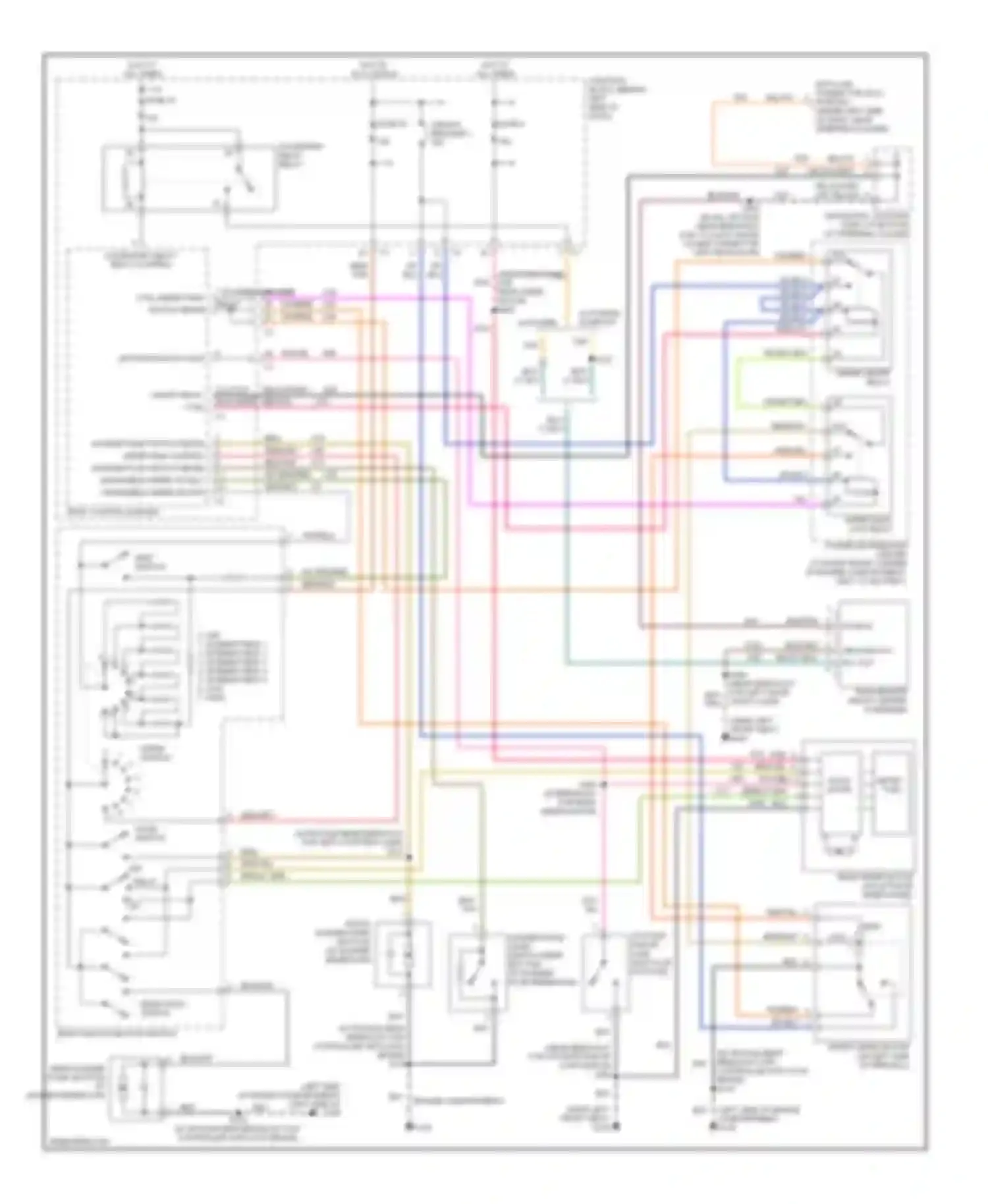 Cherokee Jeep III (2001-2004): Wiper/washer circuit