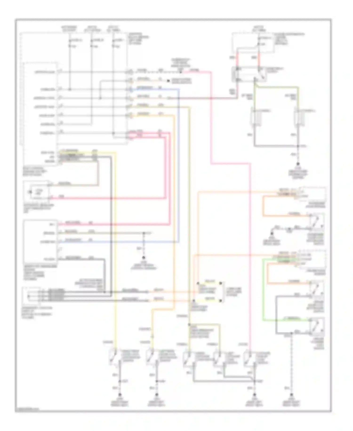 Wiring diagram blk/org for Jeep Cherokee III (2001-2004) (2 of 15)