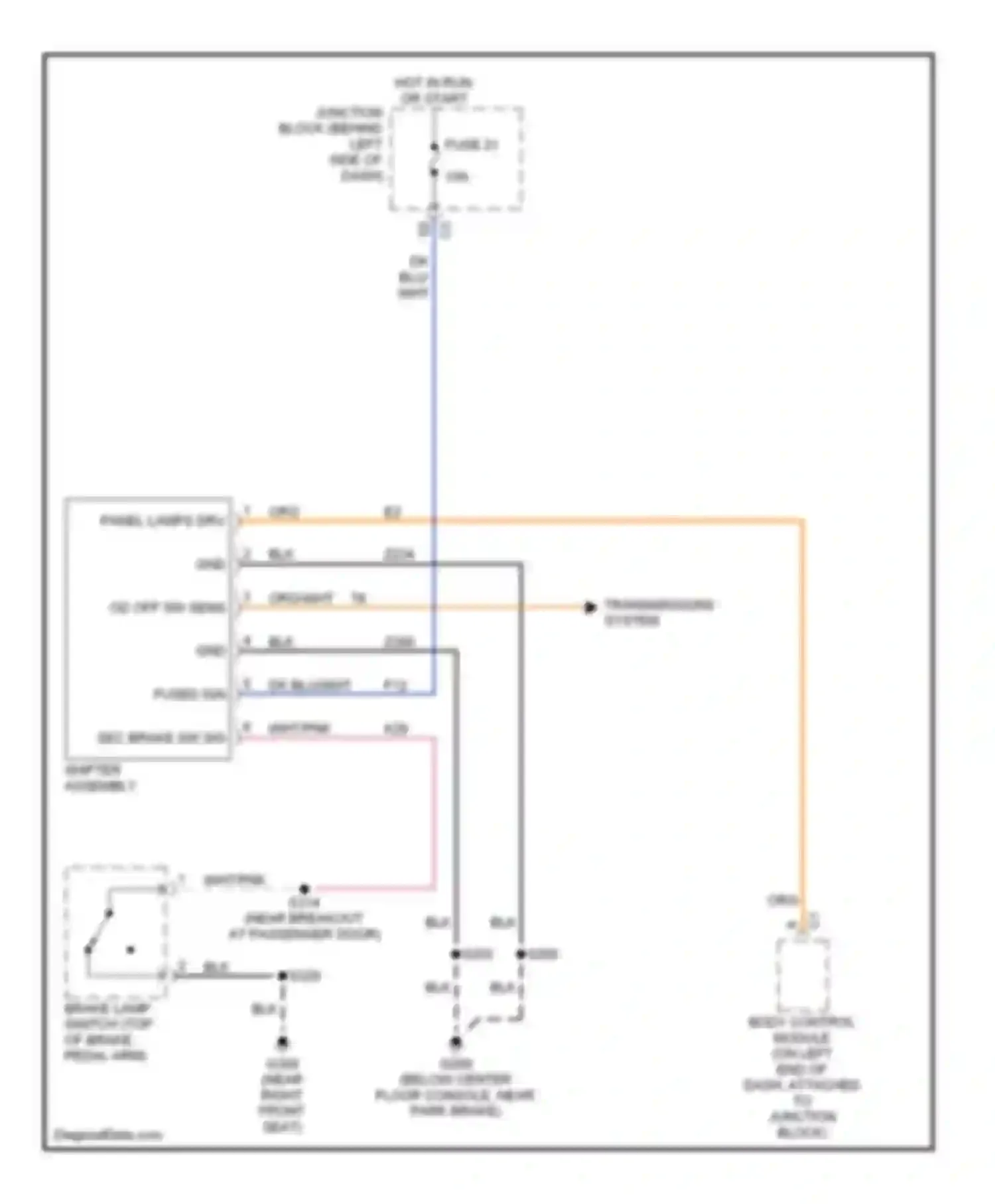 Wiring diagram fused ign for Jeep Cherokee III (2001-2004) (4 of 4)