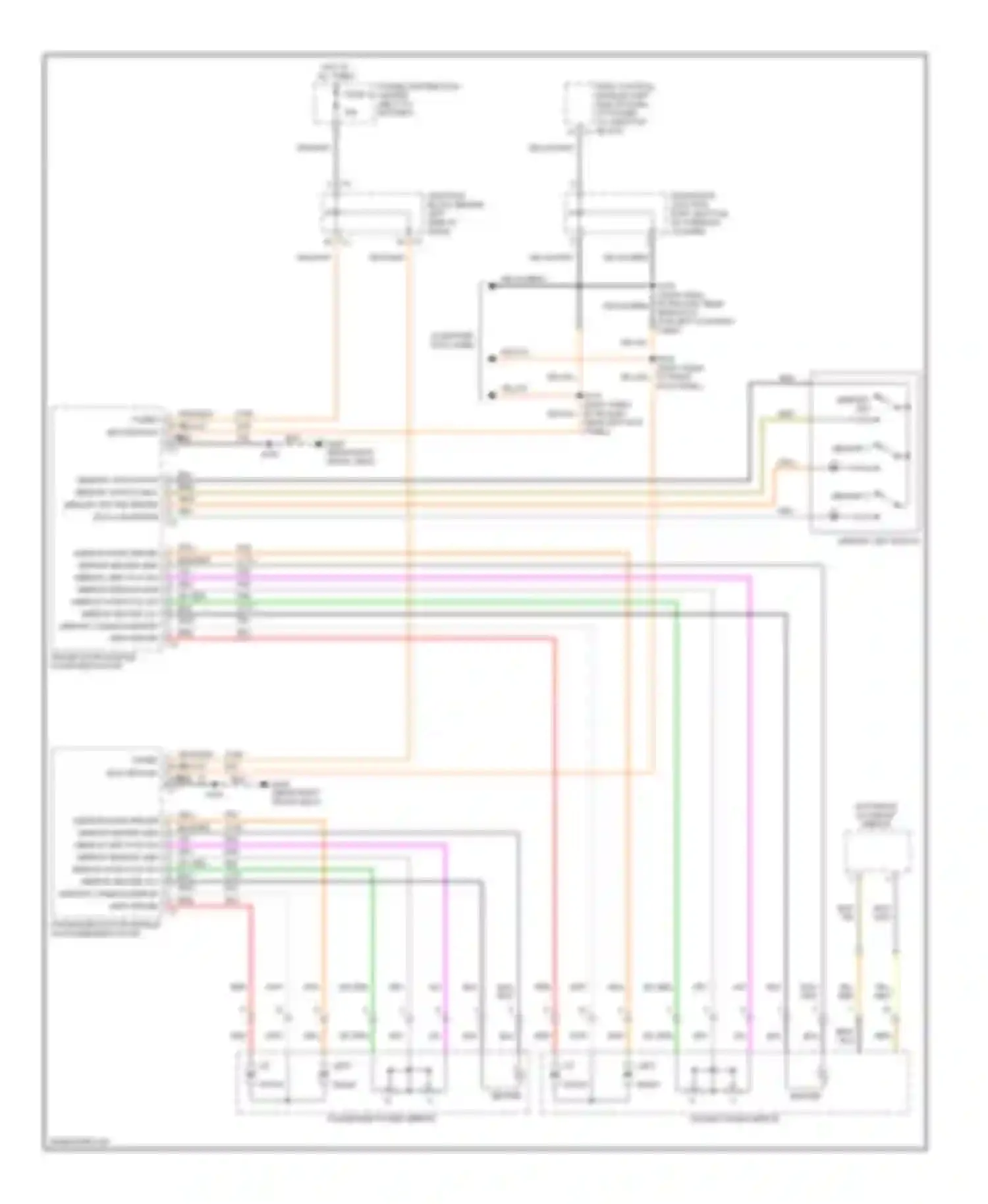 Wiring diagram memory set for Jeep Cherokee III (2001-2004) (1 of 2)
