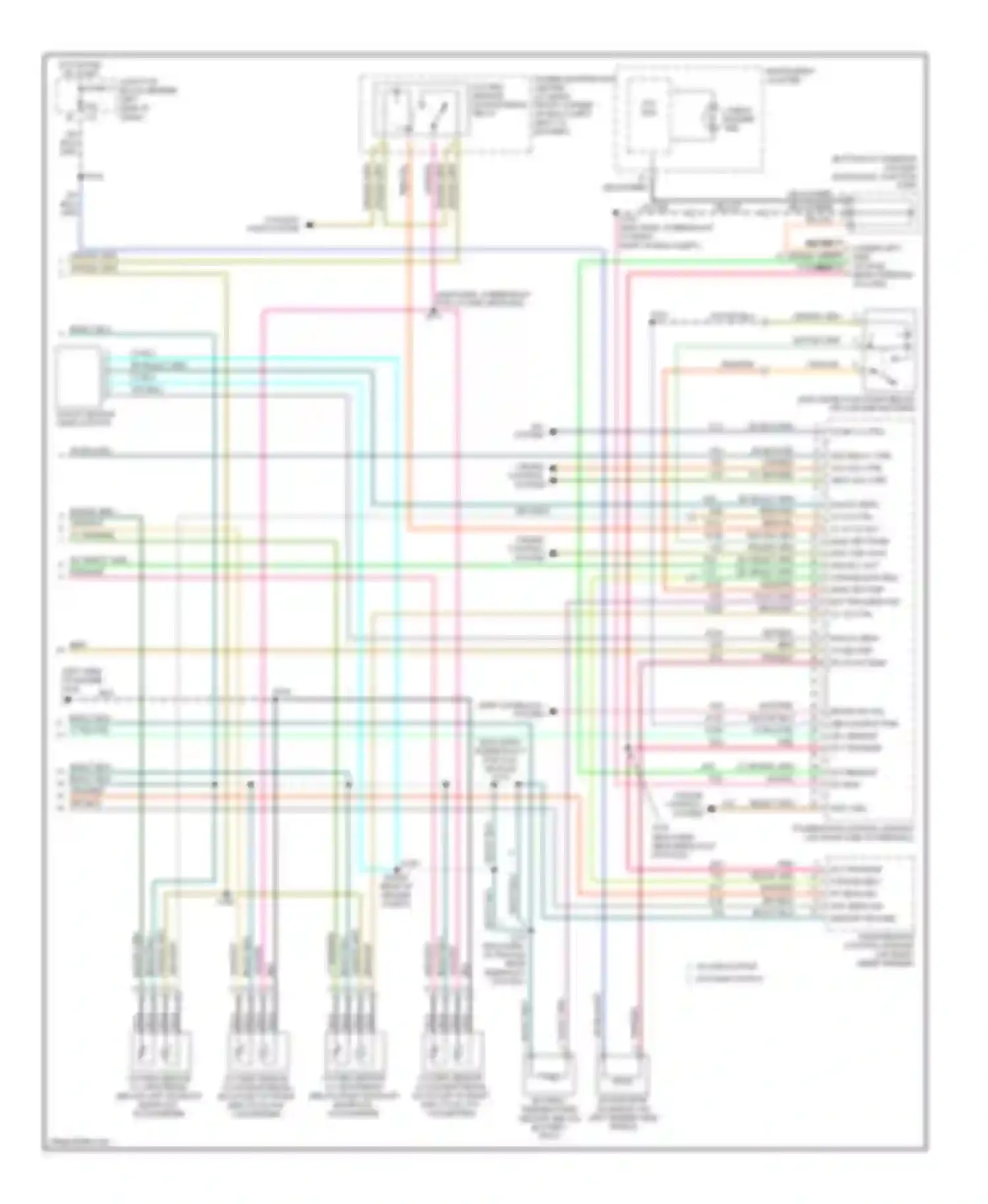 Wiring diagram shift interlock system for Jeep Cherokee III (2001-2004) (2 of 2)