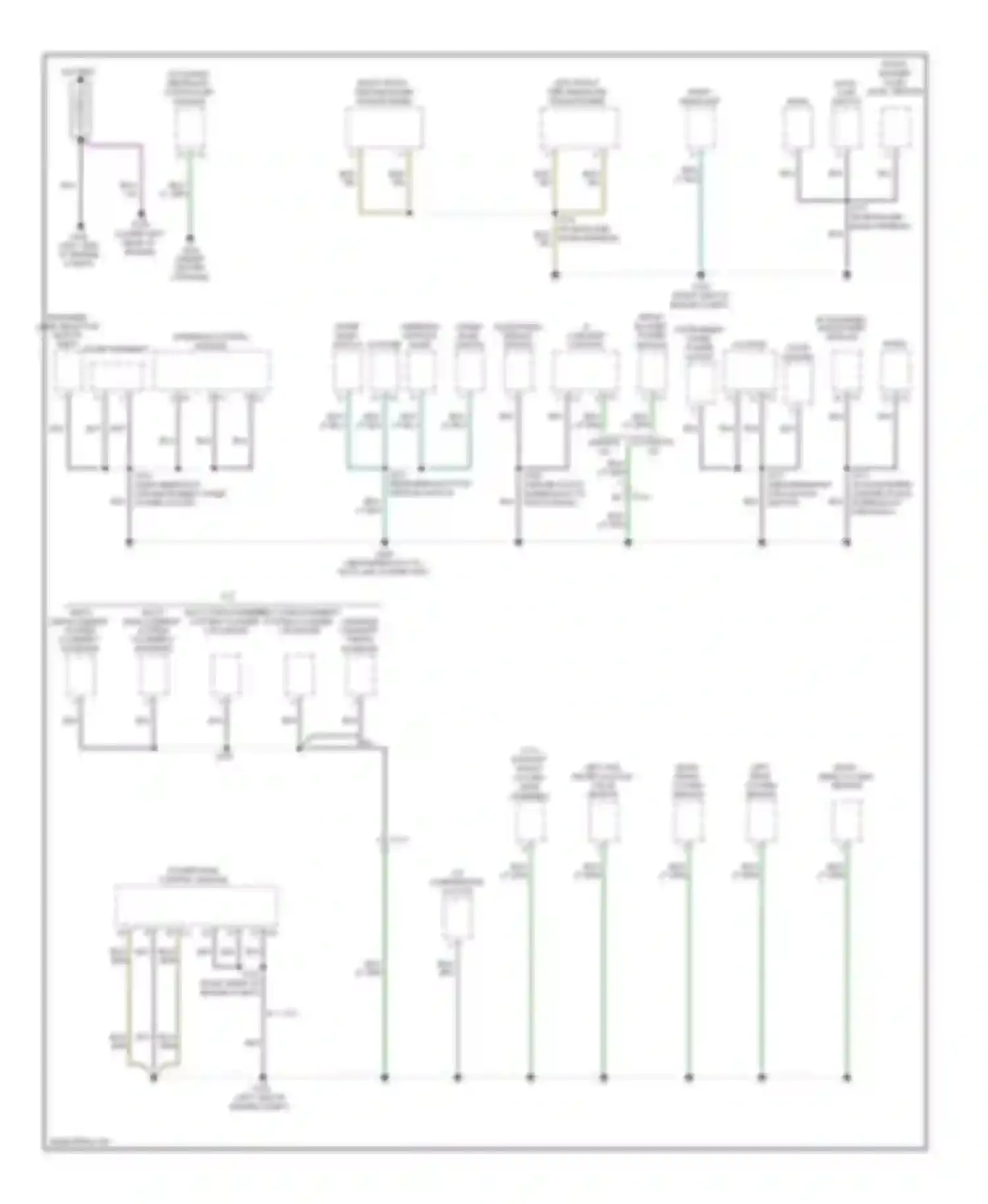 Cherokee Jeep IV (2007-2012): Ground distribution circuit (1 of 3)