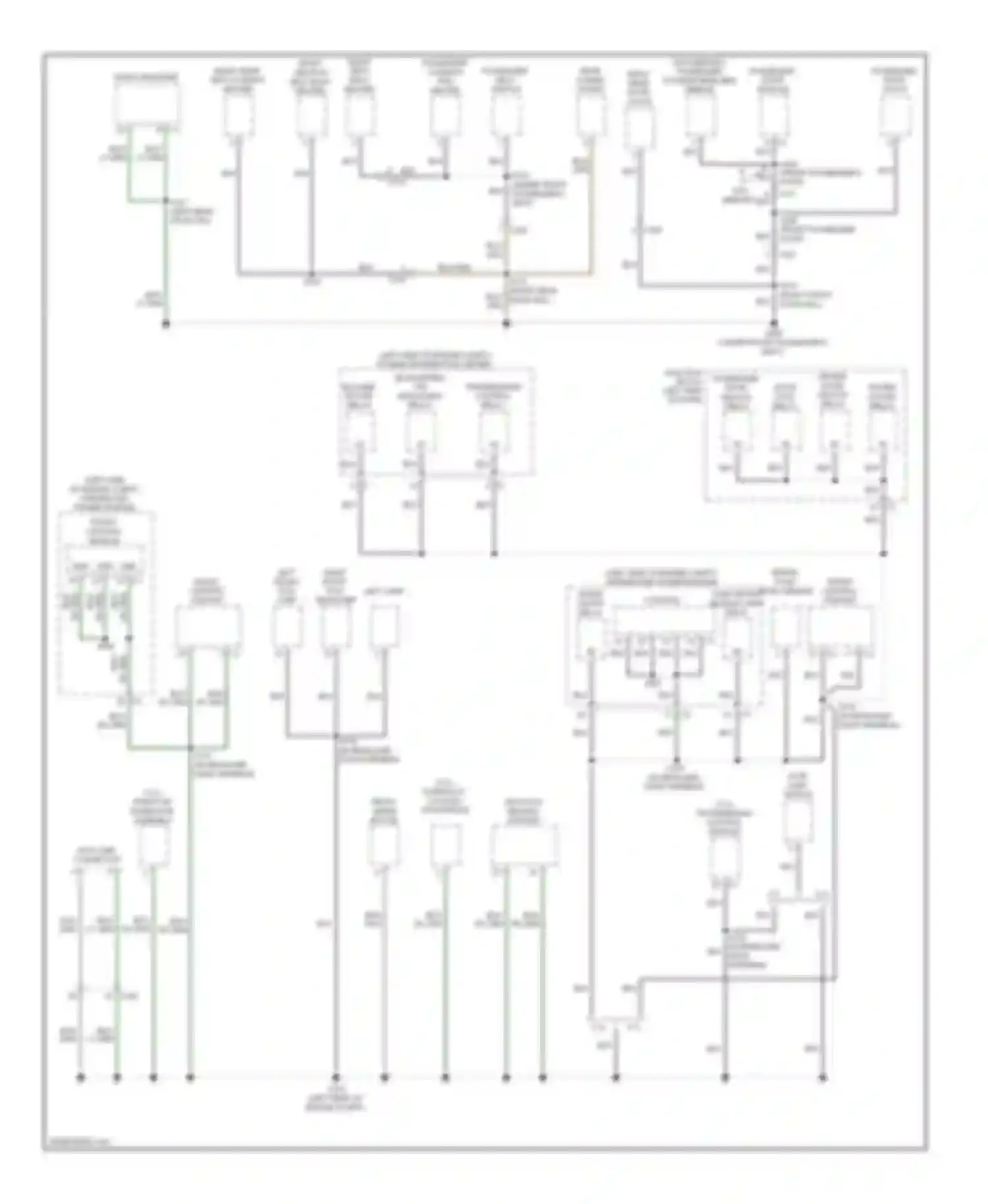 Cherokee Jeep IV (2007-2012): Ground distribution circuit (2 of 3)