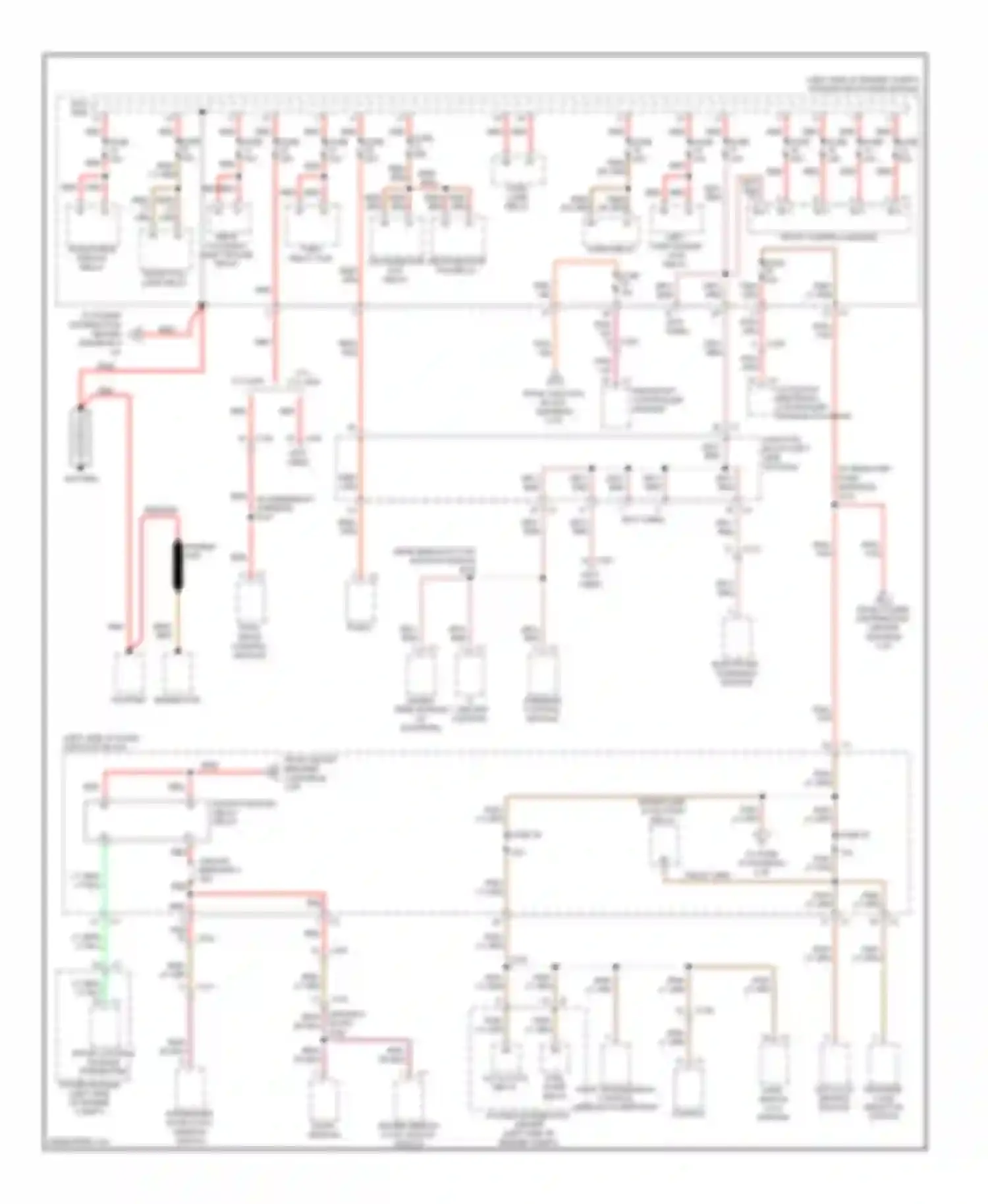 Cherokee Jeep IV (2007-2012): Power distribution circuit (1 of 4)