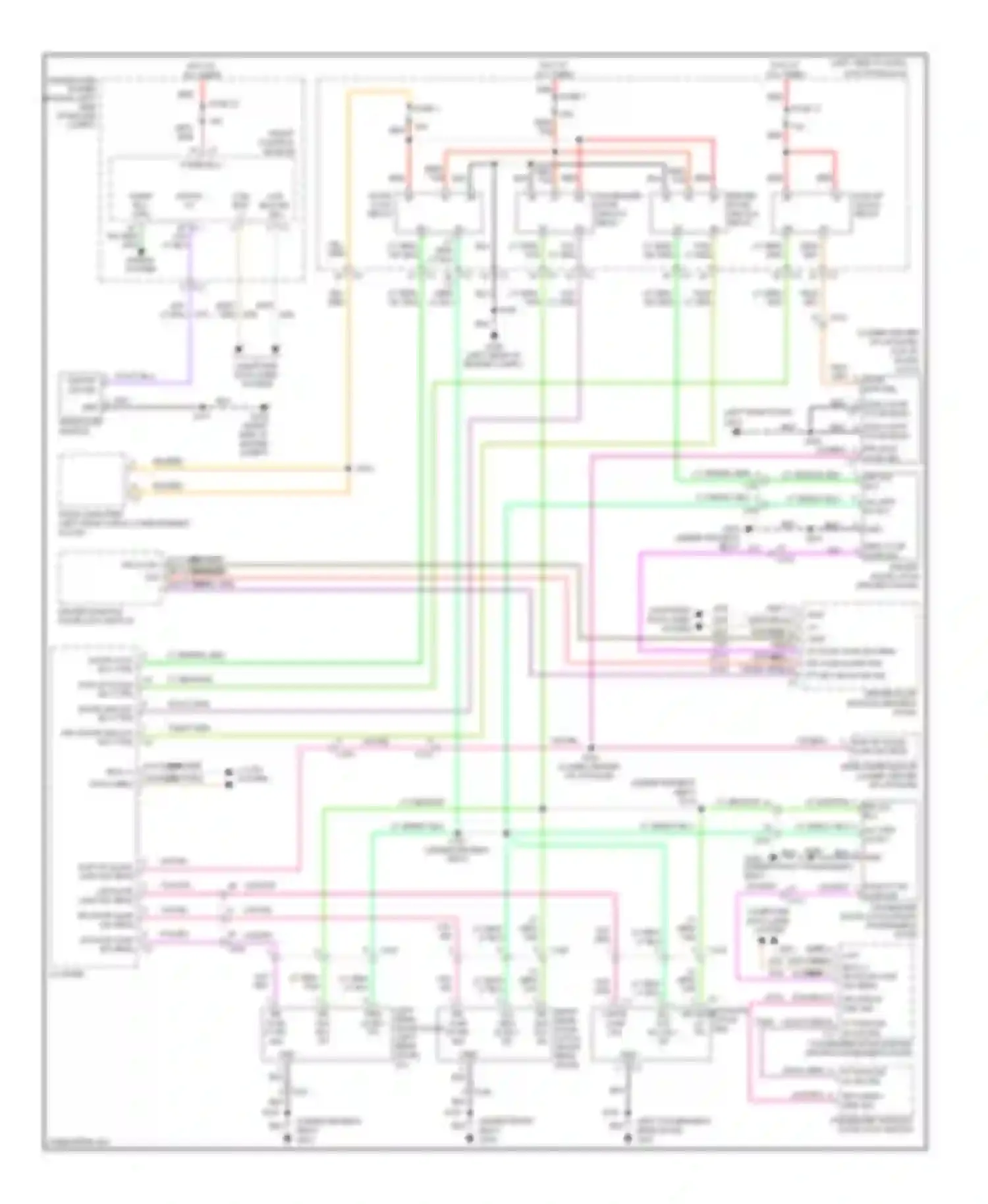 Cherokee Jeep IV (2007-2012): Power door locks circuit