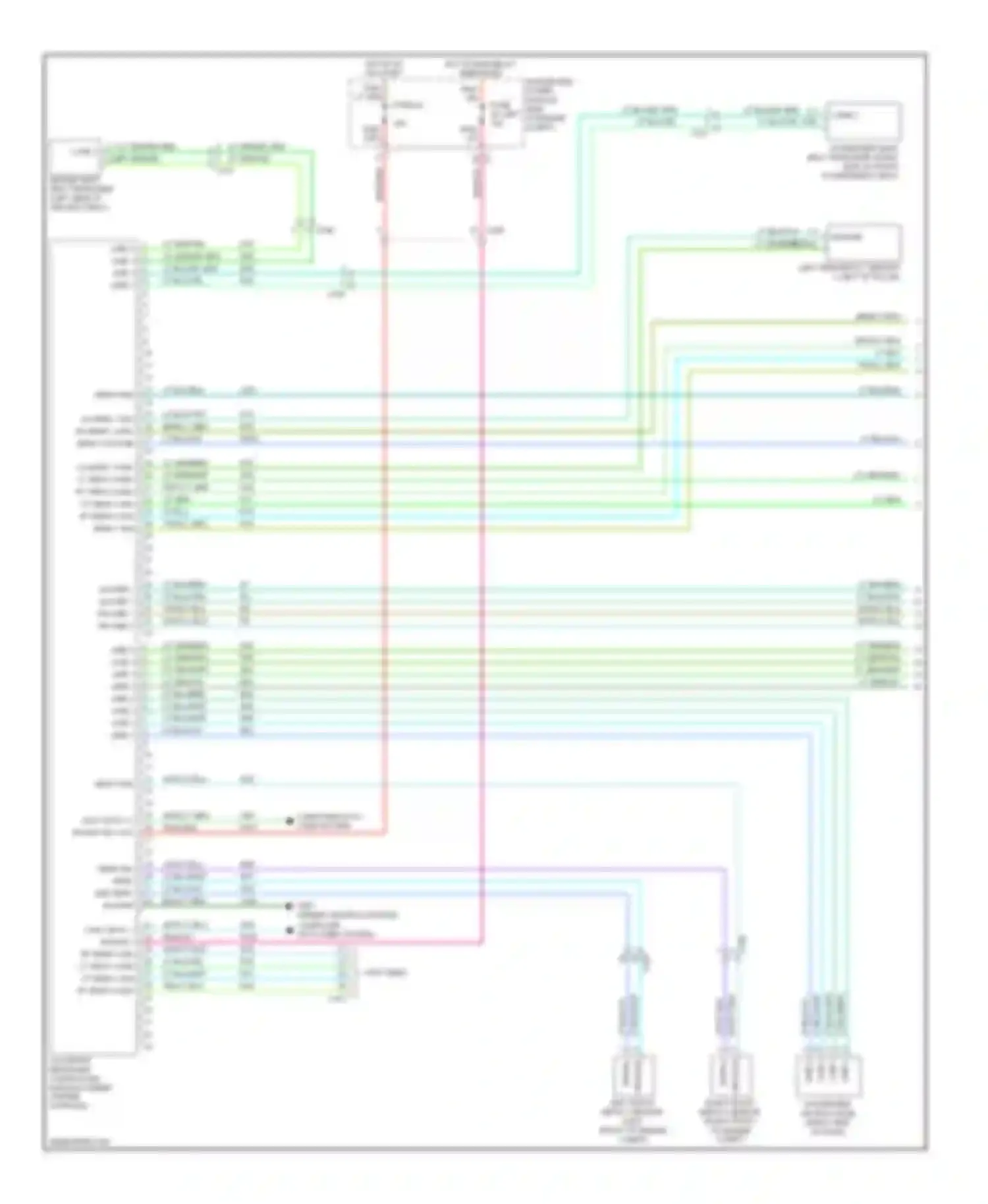 Cherokee Jeep IV (2007-2012): Supplemental restraints circuit (1 of 2)