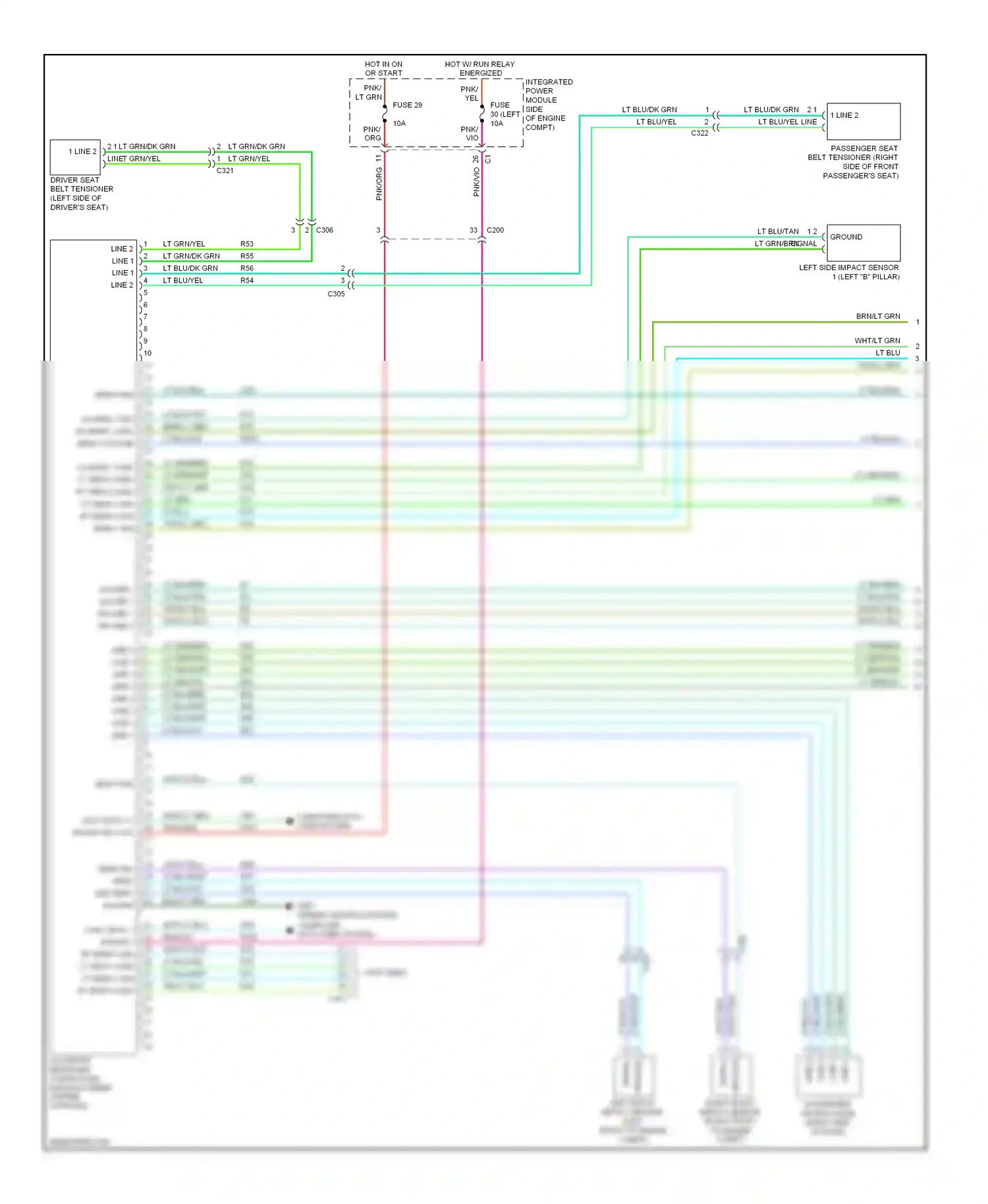 Jeep Cherokee IV (2007-2012) (under center console) computer data lines system wiring diagram  (1 of 1)
