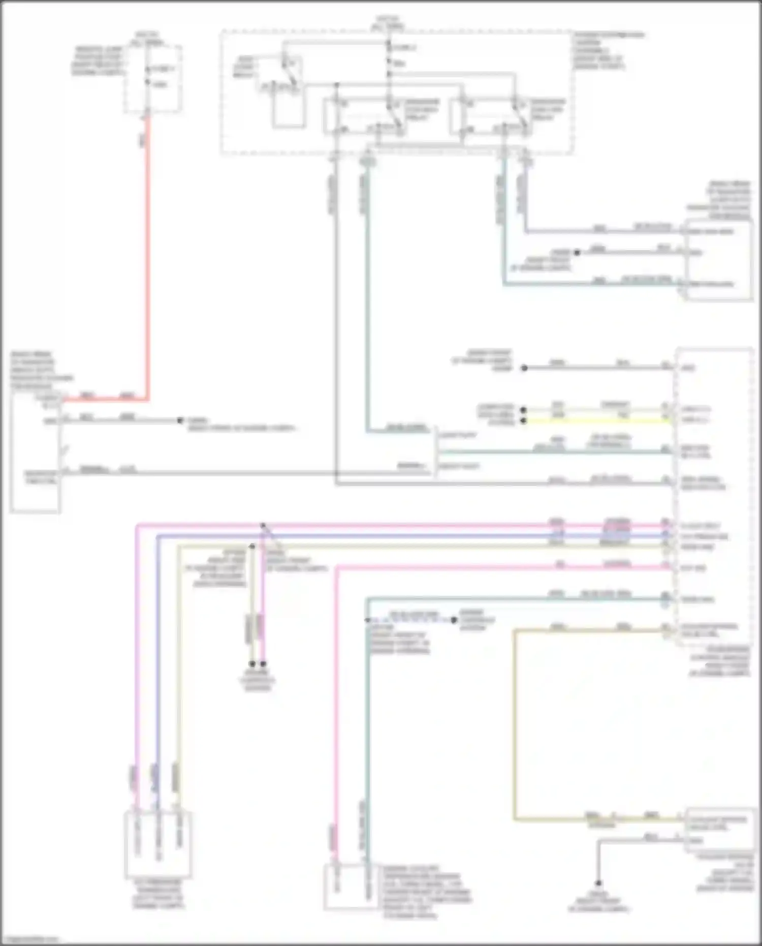 Cherokee Jeep V facelift (2018-2024): Cooling fan circuit